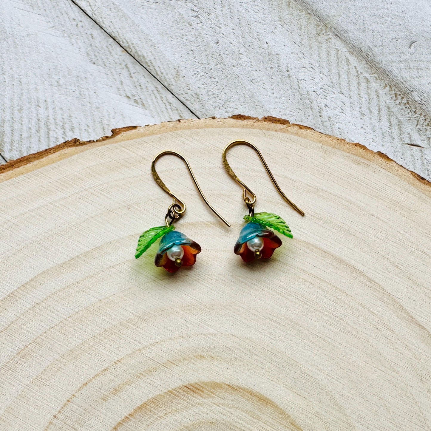 Flower Earrings, Pearl Earrings, Fairycore Jewelry, Coquette Jewelry, Trendy Jewelry 2025, Cottagecore Earrings, Birthday Gift for Mom