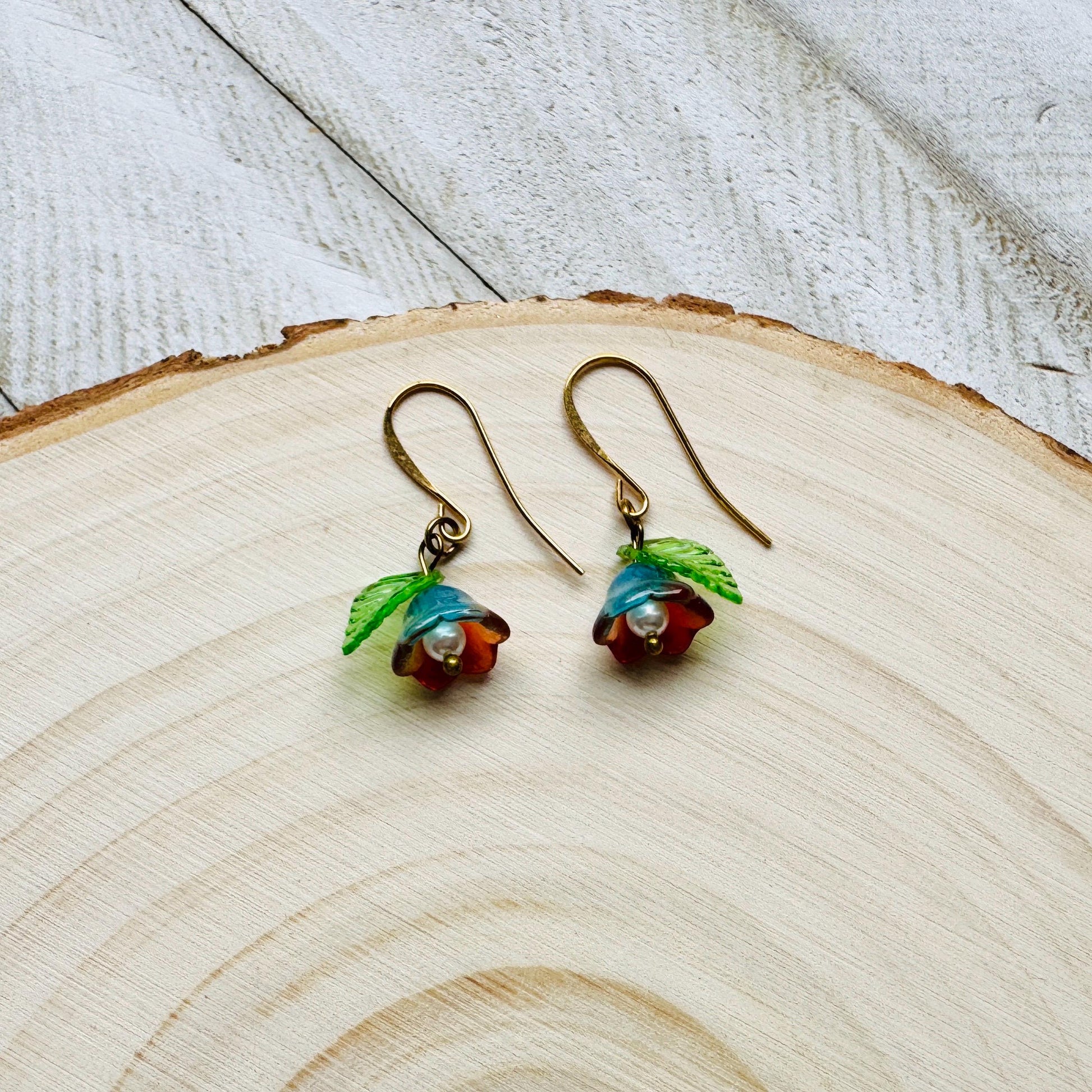 Flower Earrings, Pearl Earrings, Fairycore Jewelry, Coquette Jewelry, Trendy Jewelry 2025, Cottagecore Earrings, Birthday Gift for Mom