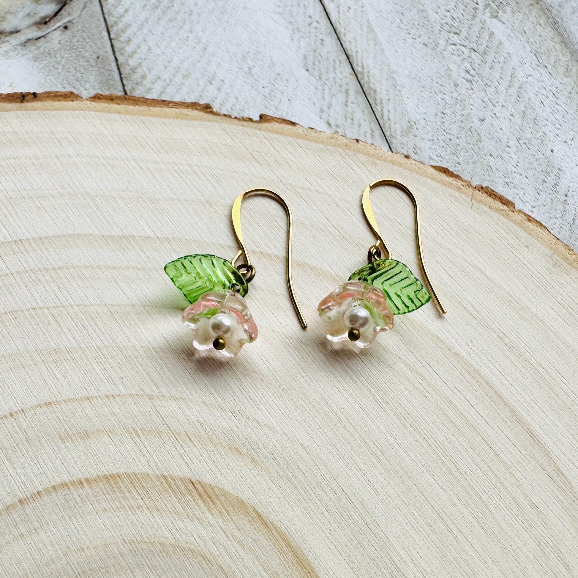 Flower Earrings, Pearl Earrings, Cottagecore Jewelry, Fairycore Jewelry, Best Friend Birthday Gifts for Her, Unique Gifts for Women