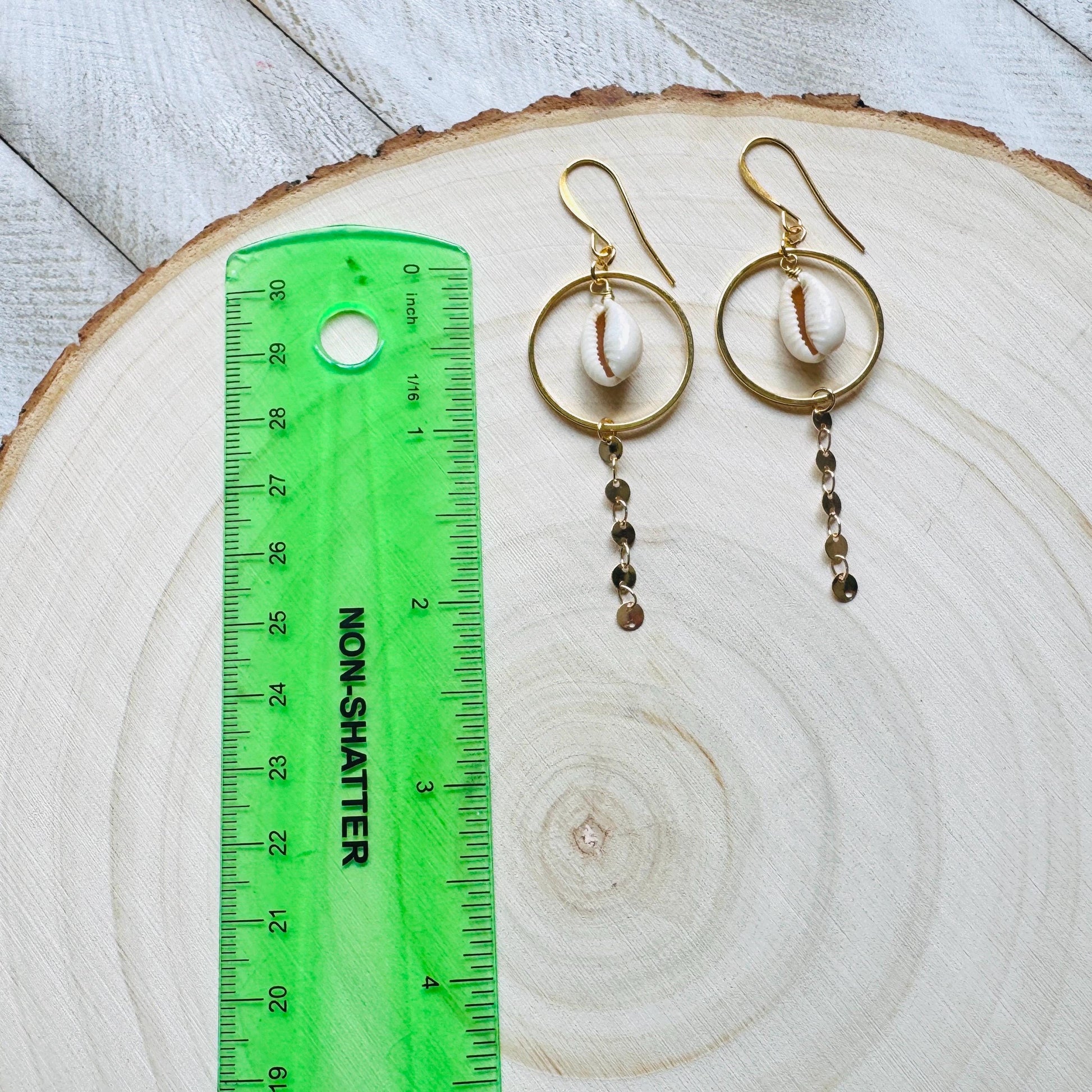 Puka Shell Earrings, Boho Hippie Jewelry, Beachy Jewelry, Wedding Jewelry for Brides, Sweet 16 Gift for Daughter, Unique Gifts for Teachers
