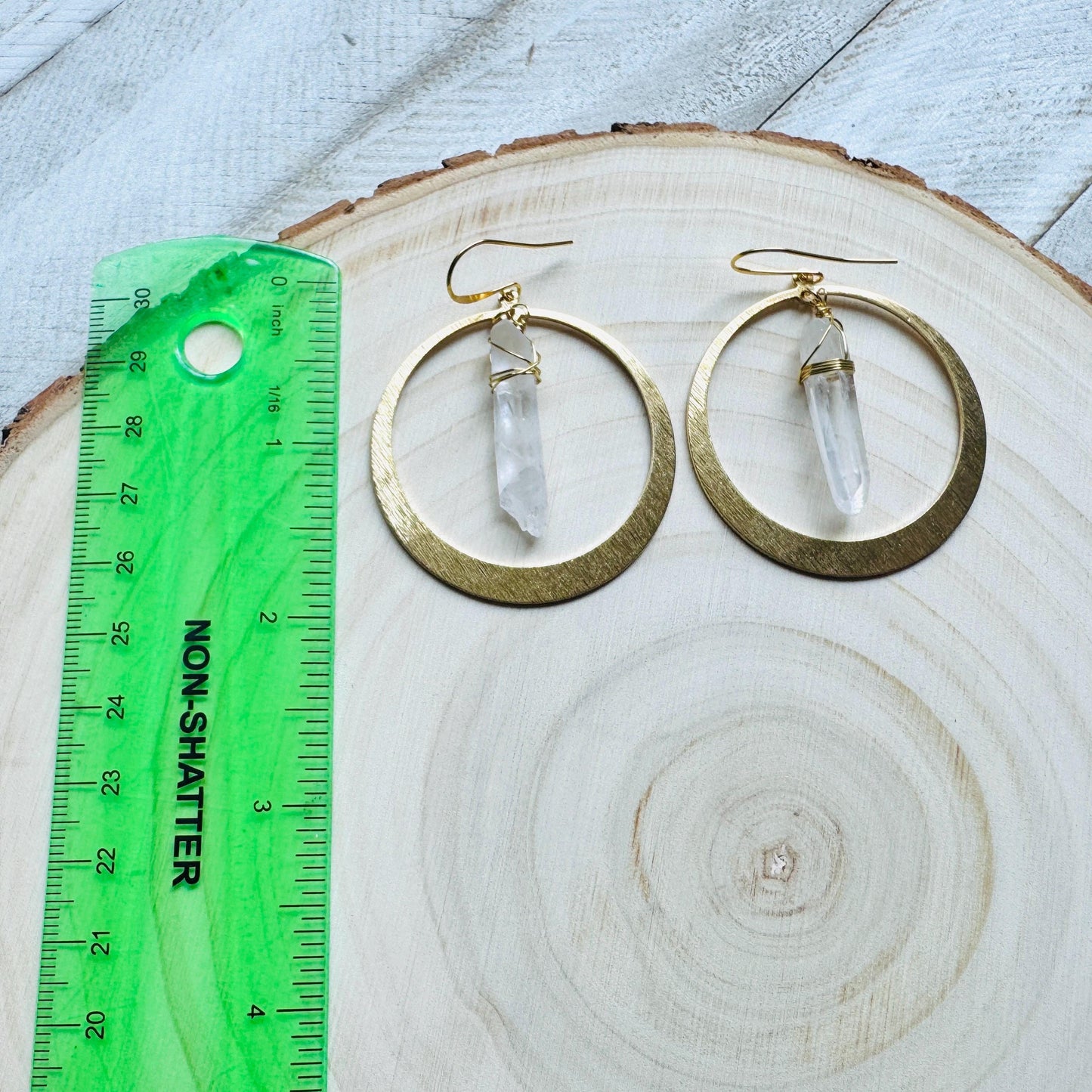 Raw Quartz Earrings, Metaphysical Gifts, Healing Crystal Earrings, Celestial Jewelry, Unique Gifts for Birthday, College Gifts for Daughter