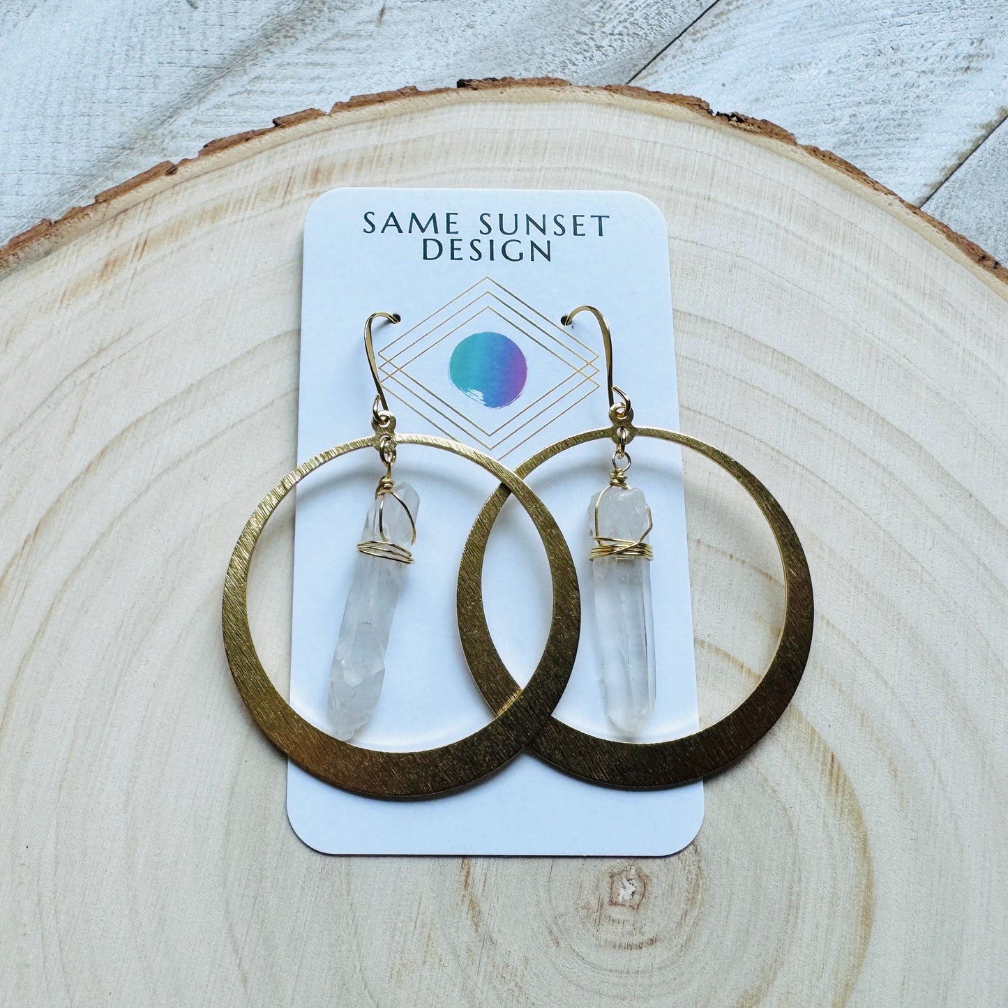 Raw Quartz Earrings, Metaphysical Gifts, Healing Crystal Earrings, Celestial Jewelry, Unique Gifts for Birthday, College Gifts for Daughter