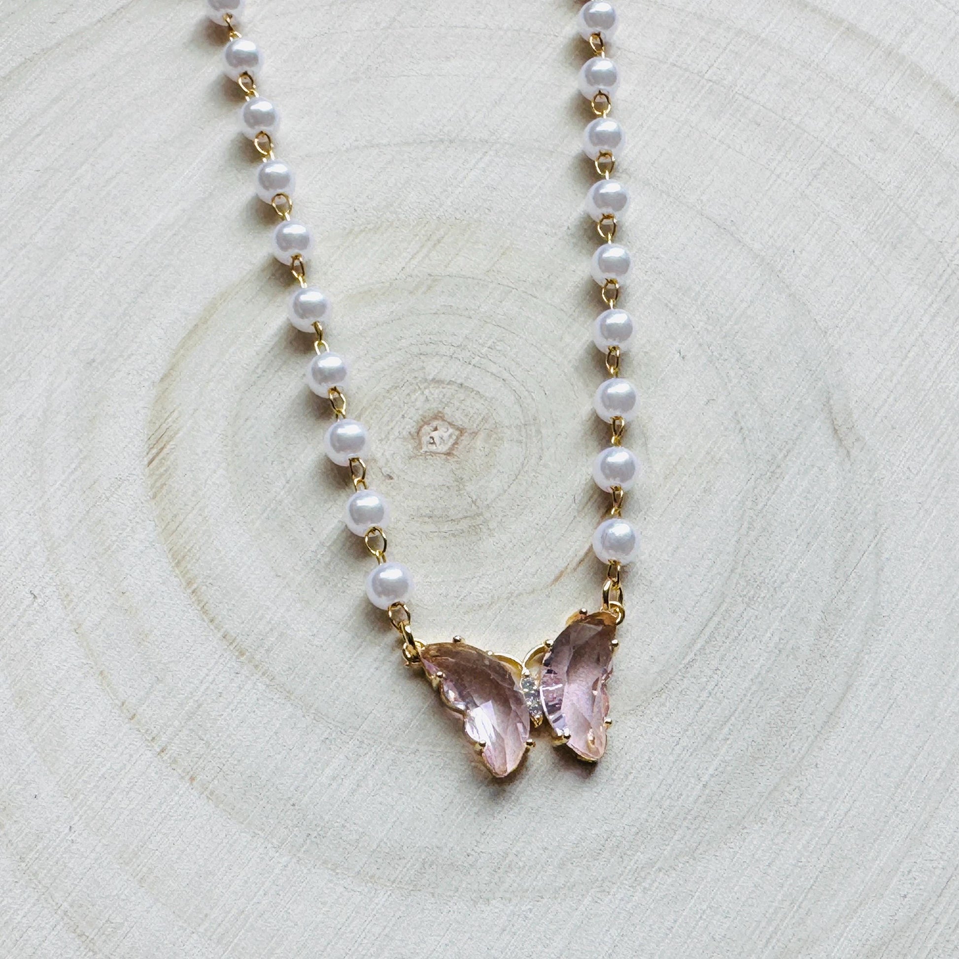 Butterfly Necklace, Boho Necklace, Fairycore Jewelry, Cottagecore Jewelry, Coquette Jewelry, Birthday Gift for Mom, Necklace for Bride
