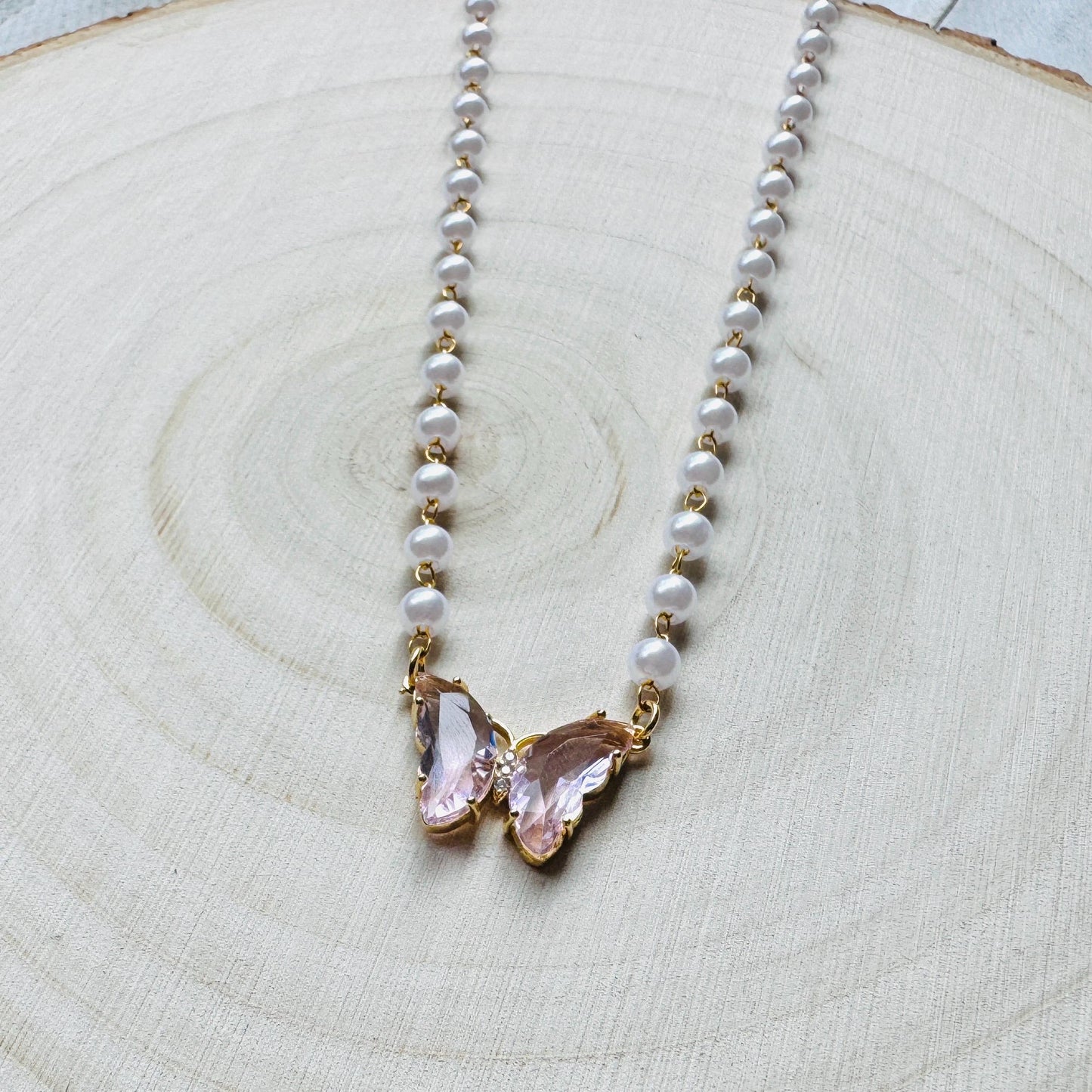 Butterfly Necklace, Boho Necklace, Fairycore Jewelry, Cottagecore Jewelry, Coquette Jewelry, Birthday Gift for Mom, Necklace for Bride