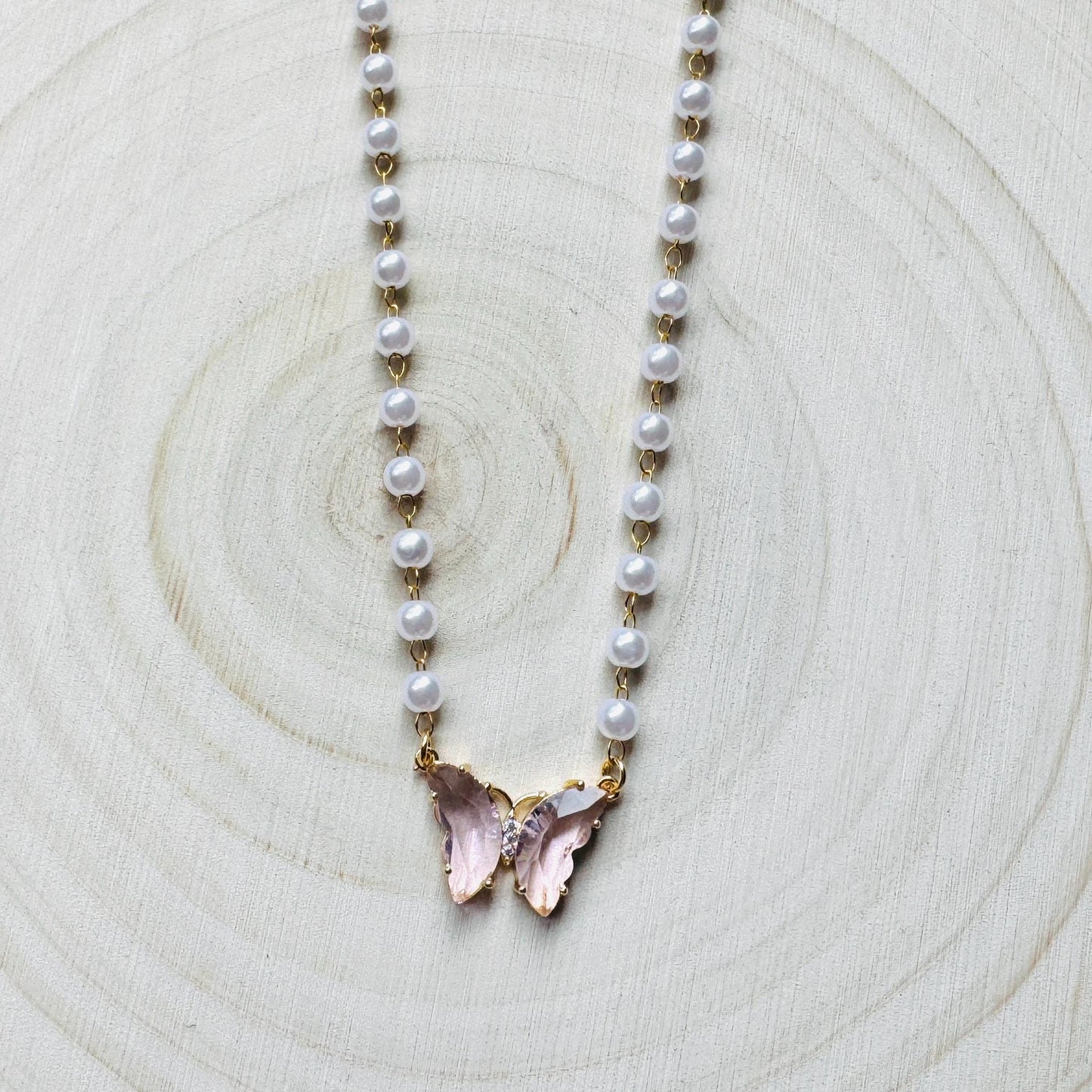 Butterfly Necklace, Boho Necklace, Fairycore Jewelry, Cottagecore Jewelry, Coquette Jewelry, Birthday Gift for Mom, Necklace for Bride