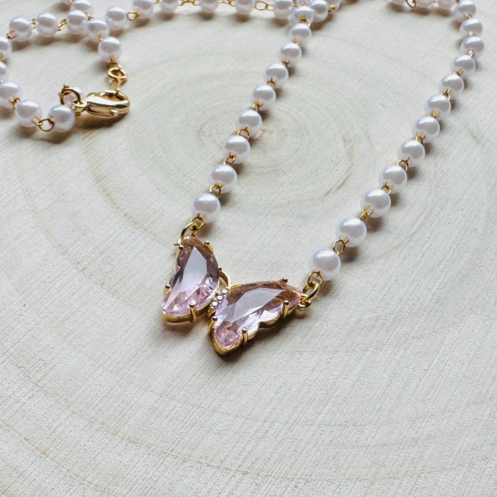 Butterfly Necklace, Boho Necklace, Fairycore Jewelry, Cottagecore Jewelry, Coquette Jewelry, Birthday Gift for Mom, Necklace for Bride