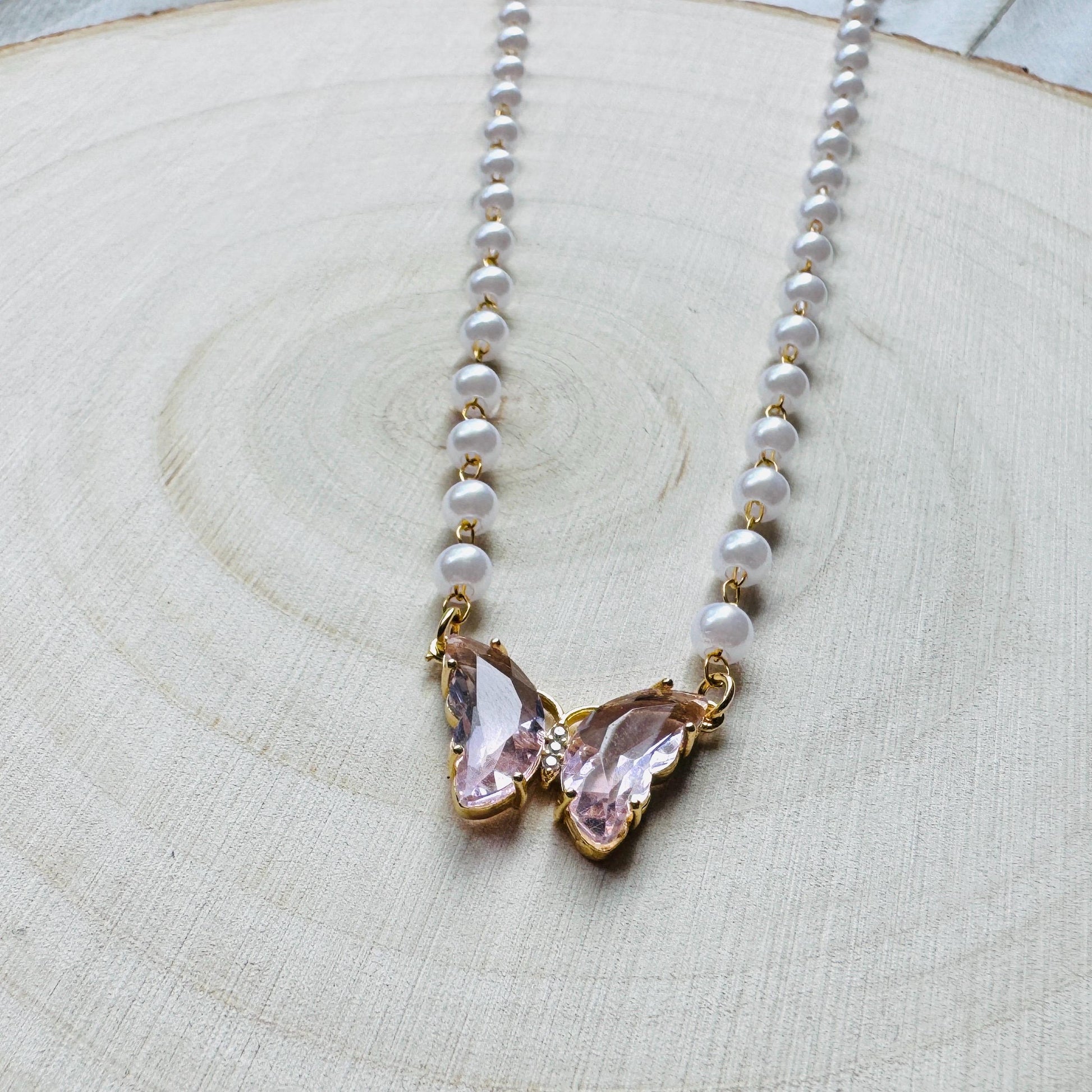 Butterfly Necklace, Boho Necklace, Fairycore Jewelry, Cottagecore Jewelry, Coquette Jewelry, Birthday Gift for Mom, Necklace for Bride