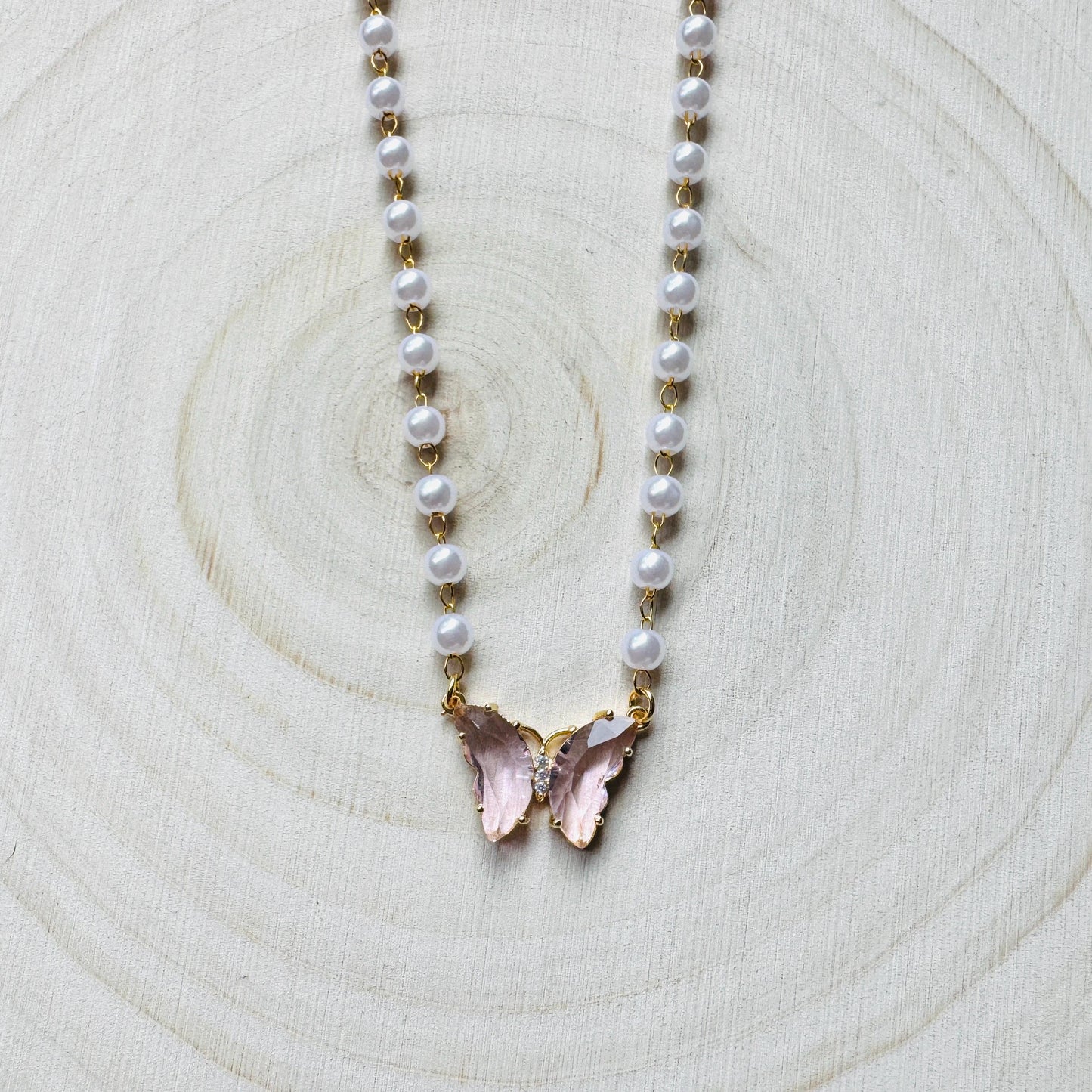 Butterfly Necklace, Boho Necklace, Fairycore Jewelry, Cottagecore Jewelry, Coquette Jewelry, Birthday Gift for Mom, Necklace for Bride