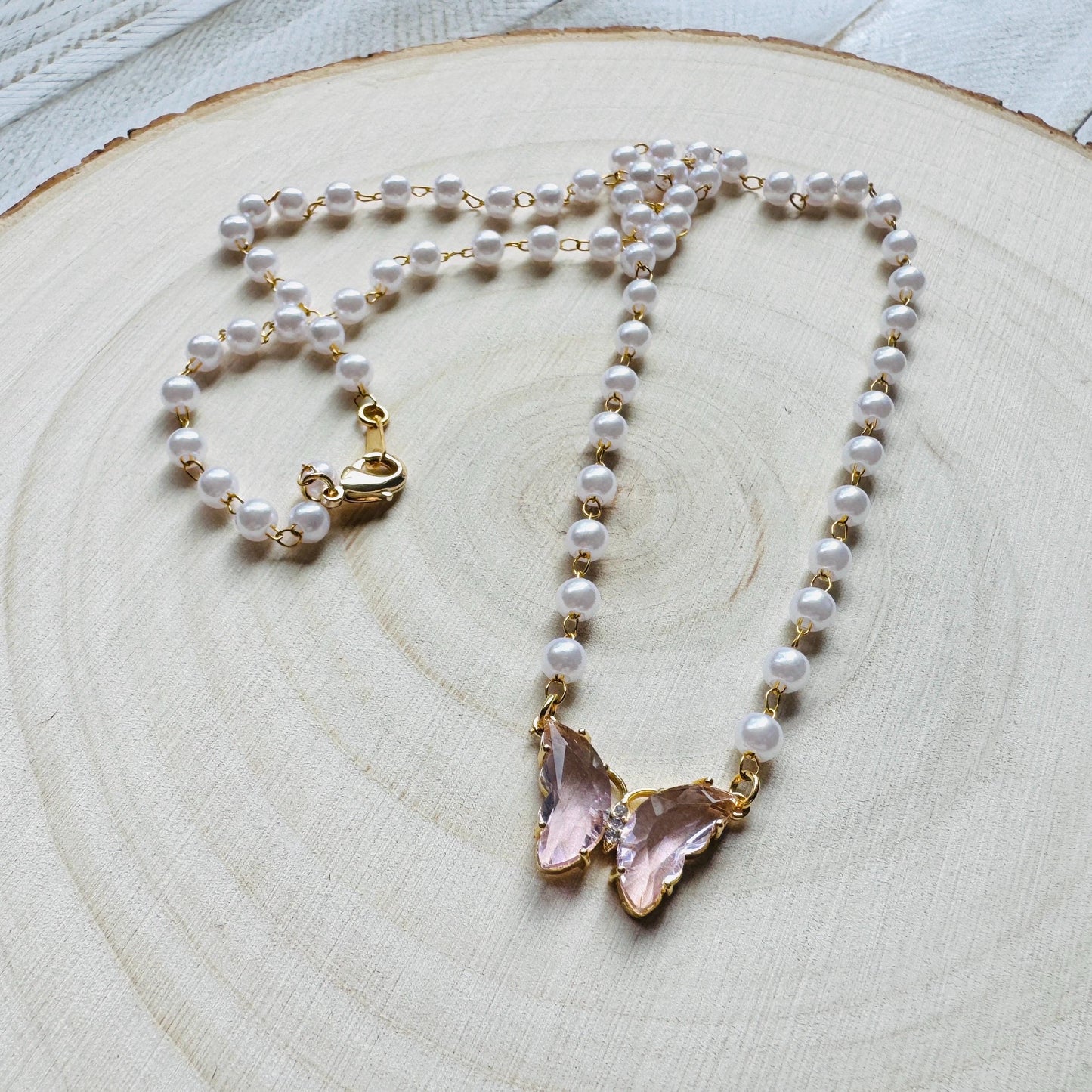 Butterfly Necklace, Boho Necklace, Fairycore Jewelry, Cottagecore Jewelry, Coquette Jewelry, Birthday Gift for Mom, Necklace for Bride