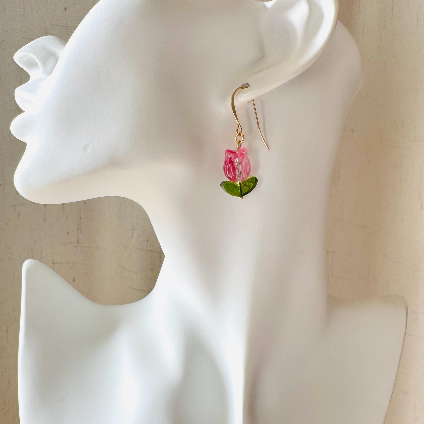 Flower Earrings, Tulip Earrings, Botanical Earrings, Cottagecore Jewelry, Witchy Gifts for Women Aesthetic, Anniversary Gift for Girlfriend