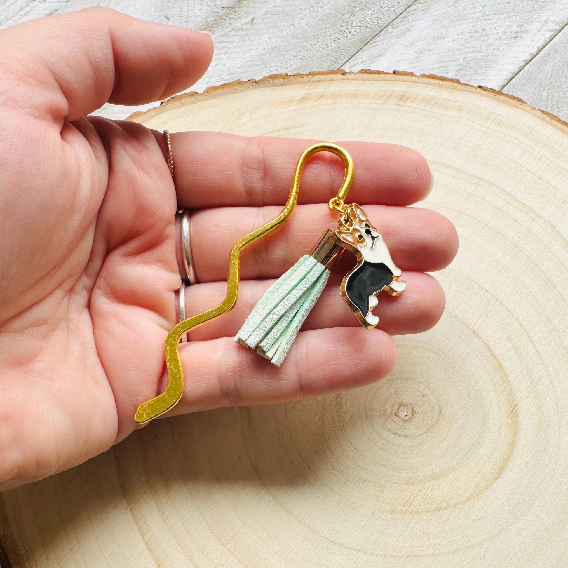 Dog Bookmark, Bookmark for Women, Tassel Bookmark, Book Lover Gift, English Teacher Gift, Bookworm Gifts, Friend Gifts for Birthday