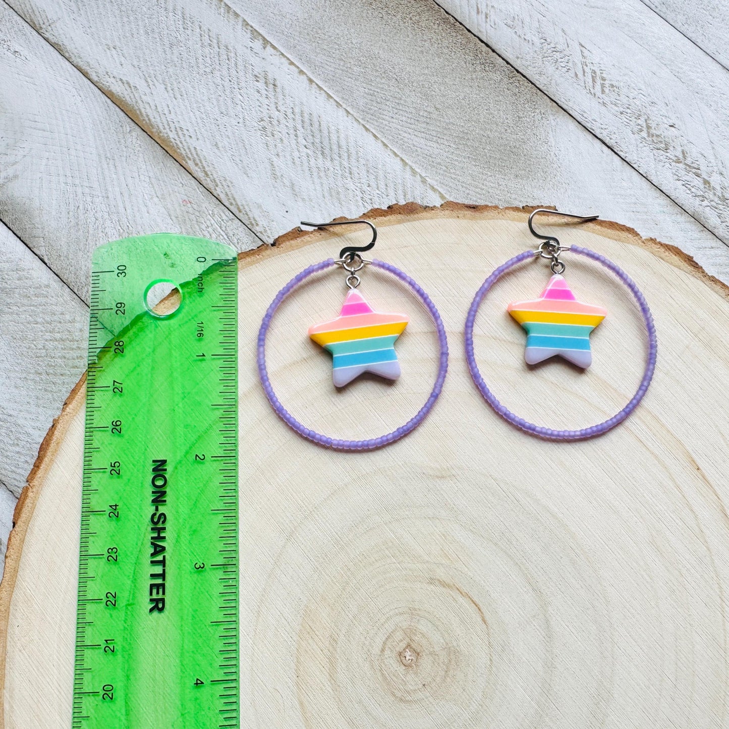 Star Earrings Dangle, Rainbow Earrings, Celestial Jewelry, Festival Jewelry, Sweet 16 Gift Granddaughter, Unique Gifts for Teachers