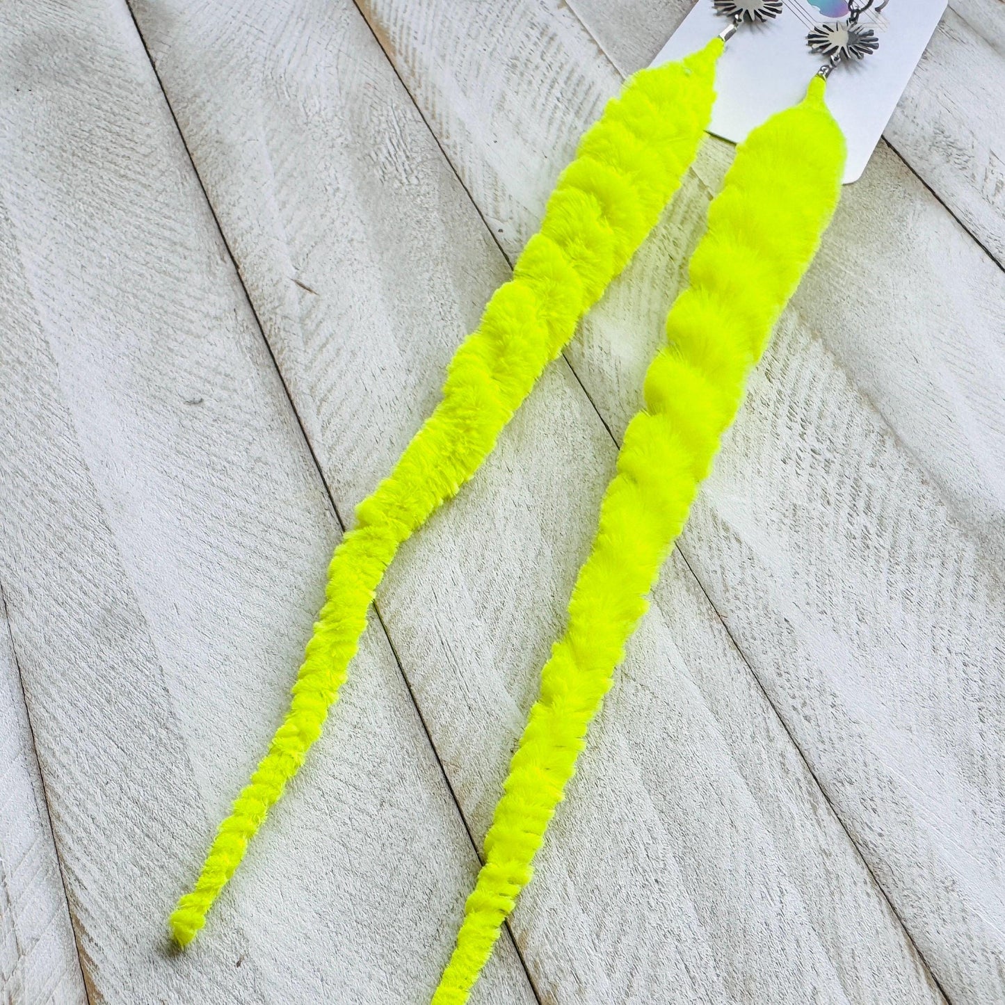 Fuzzy Worm Earrings, Green Worms, Festival Jewelry, Fun Earrings, Sweet 16 Gift Granddaughter, Whimsical Gifts, Friend Gifts for Birthday