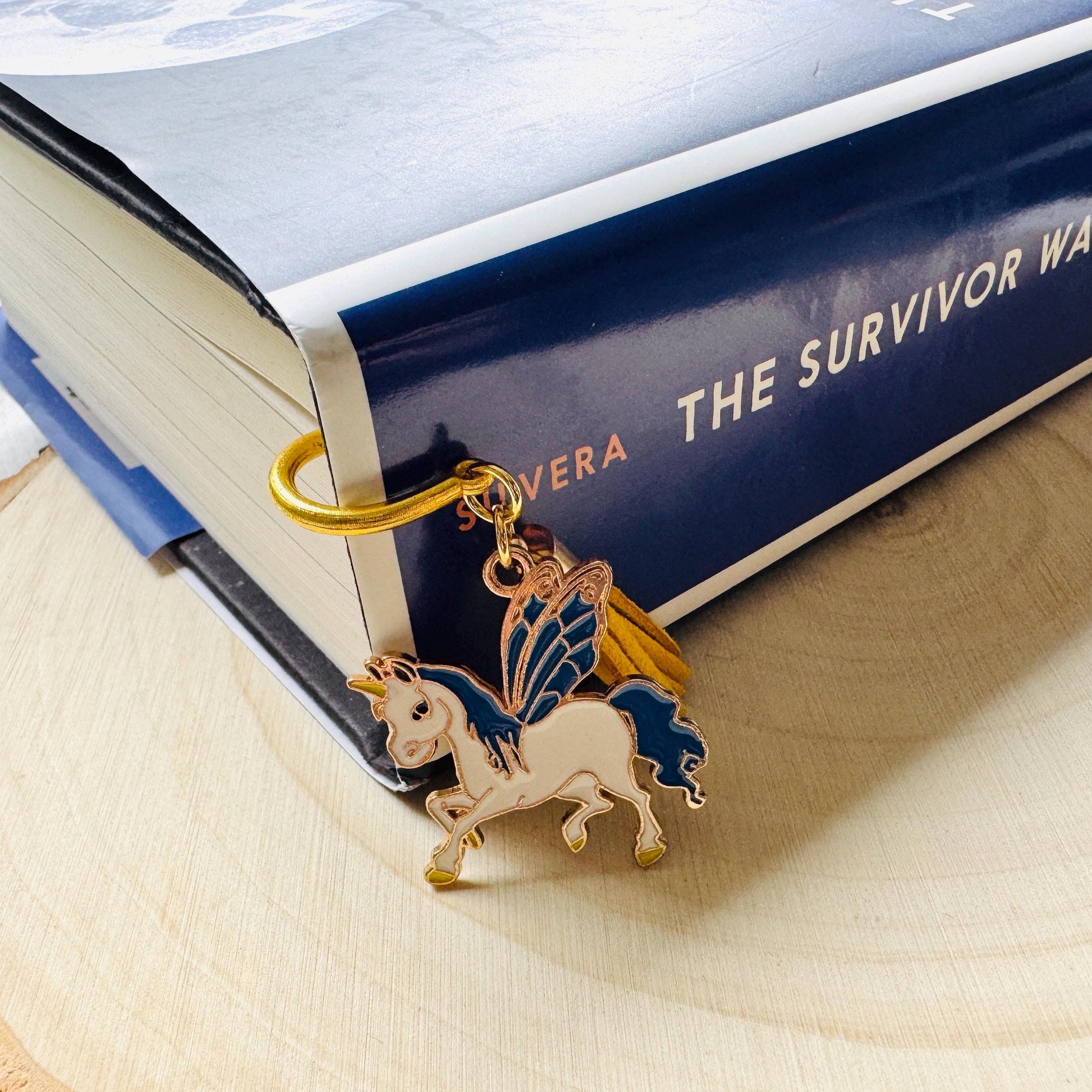 Unicorn Bookmark, Charm Bookmark, Book Lover Gifts, Teacher Bookmark, Birthday Present For Her, Unicorn Gift for Adults, Bookworm Gifts