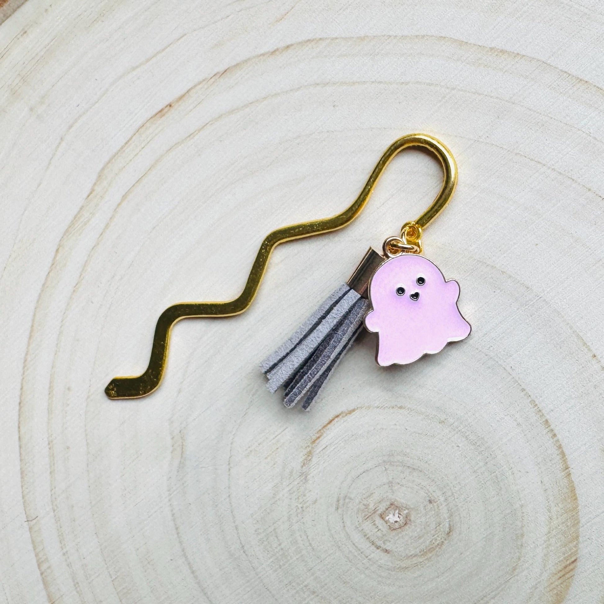Ghost Bookmark, Halloween Bookmark, Bookmark for Women, Teacher Bookmark, Book Lover Gifts, Bookworm Gifts, Unique Halloween Gifts, Kawaii