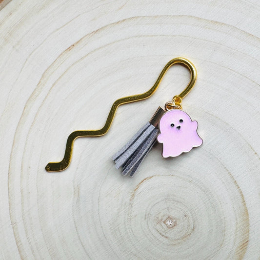 Ghost Bookmark, Halloween Bookmark, Bookmark for Women, Teacher Bookmark, Book Lover Gifts, Bookworm Gifts, Unique Halloween Gifts, Kawaii