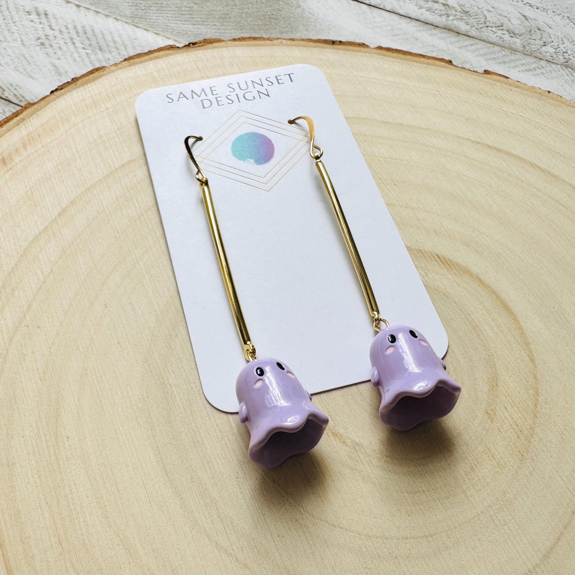 Ghost Earrings, Goth Earrings, Kawaii Jewelry, Punk Jewelry Men, Witchy Gifts for Women Aesthetic, Halloween Gift for Women, Whimsical Gifts