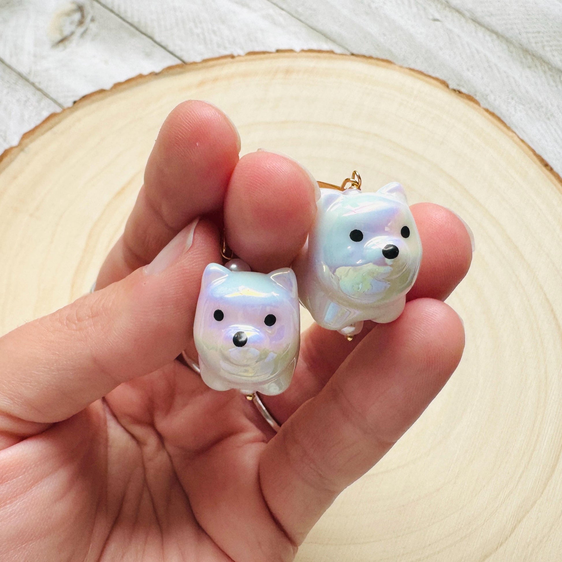 Dog Earrings Dangle, Kawaii, Fun Earrings, Tween Jewelry, Teacher Gift, Coquette Jewelry, Birthday Present for Her, Dog Lover Gifts