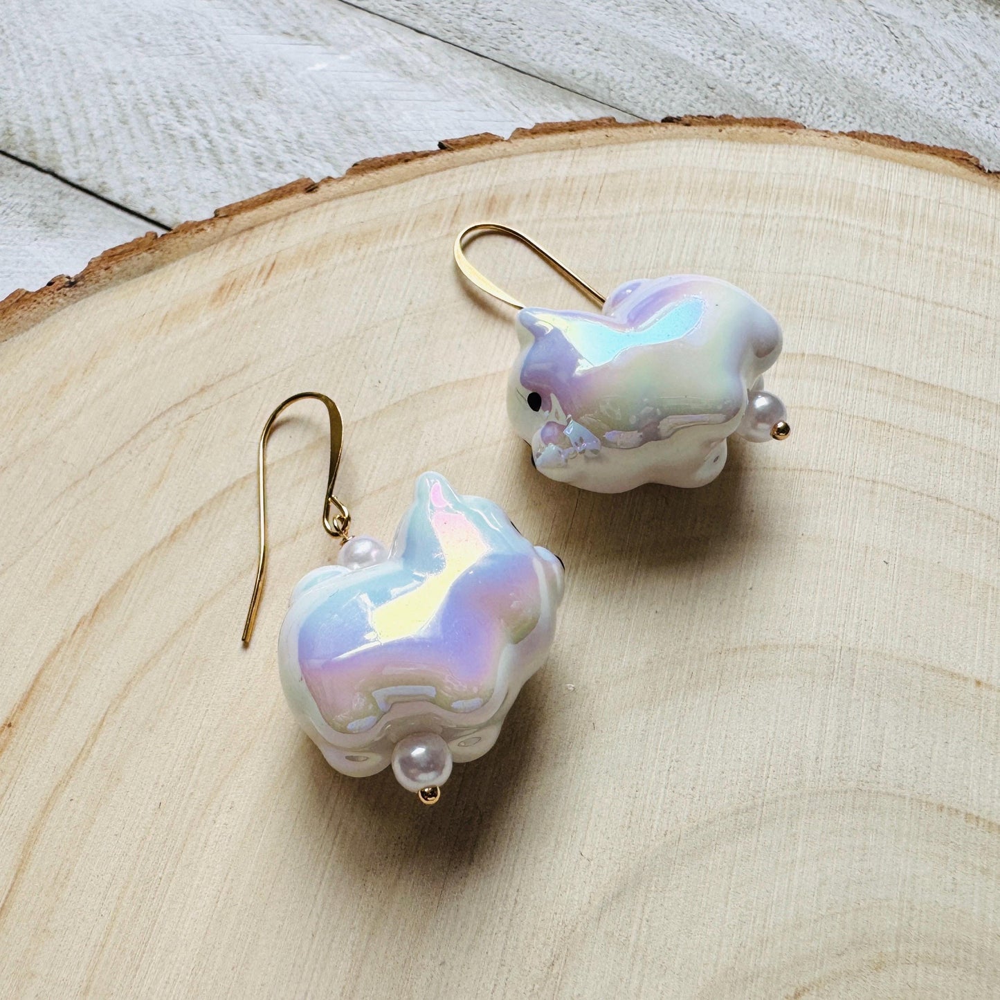 Dog Earrings Dangle, Kawaii, Fun Earrings, Tween Jewelry, Teacher Gift, Coquette Jewelry, Birthday Present for Her, Dog Lover Gifts