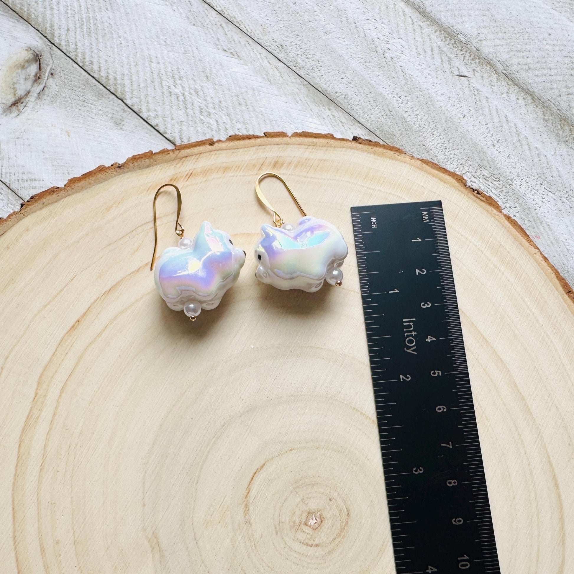 Dog Earrings Dangle, Kawaii, Fun Earrings, Tween Jewelry, Teacher Gift, Coquette Jewelry, Birthday Present for Her, Dog Lover Gifts