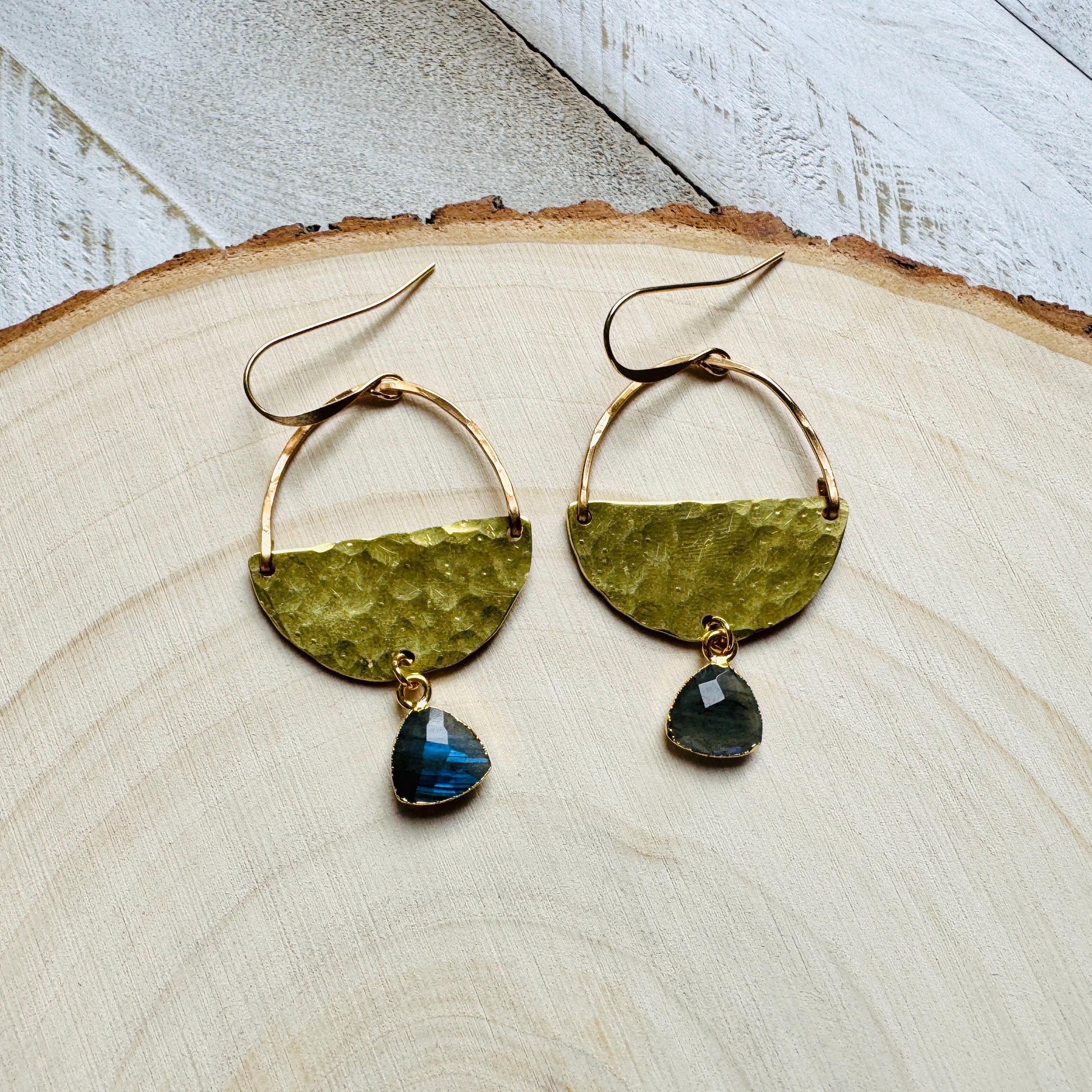 Labradorite Earrings, Boho Earrings Handmade, Bridesmaid Jewelry, Witchy Gifts for Women Aesthetic, Anniversary Gift for Girlfriend