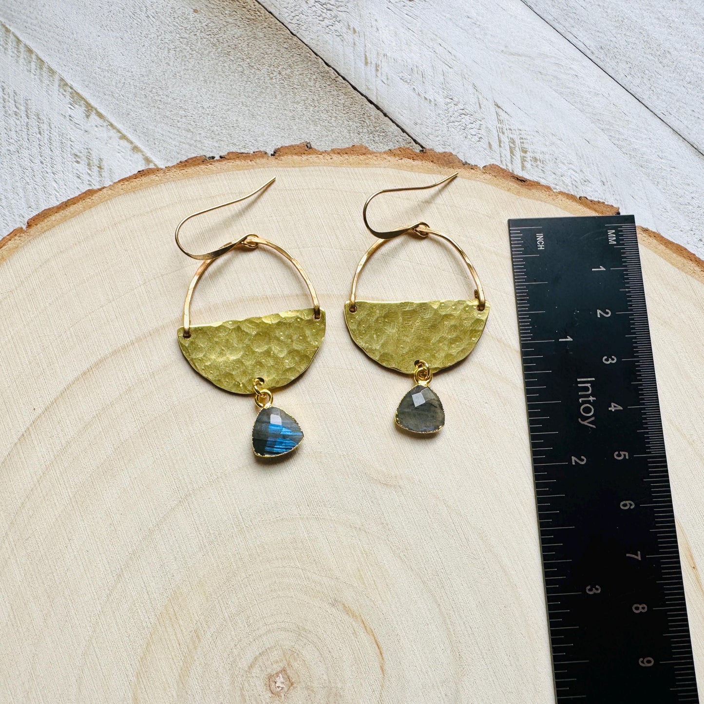 Labradorite Earrings, Boho Earrings Handmade, Bridesmaid Jewelry, Witchy Gifts for Women Aesthetic, Anniversary Gift for Girlfriend