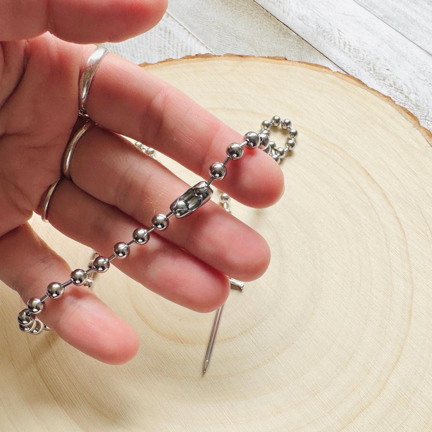 Sword Necklace, Ball Chain Necklace, Goth Necklace, Punk Necklace, Trendy Jewelry, Festival Jewelry, Friend Gifts for Daughter, Stainless
