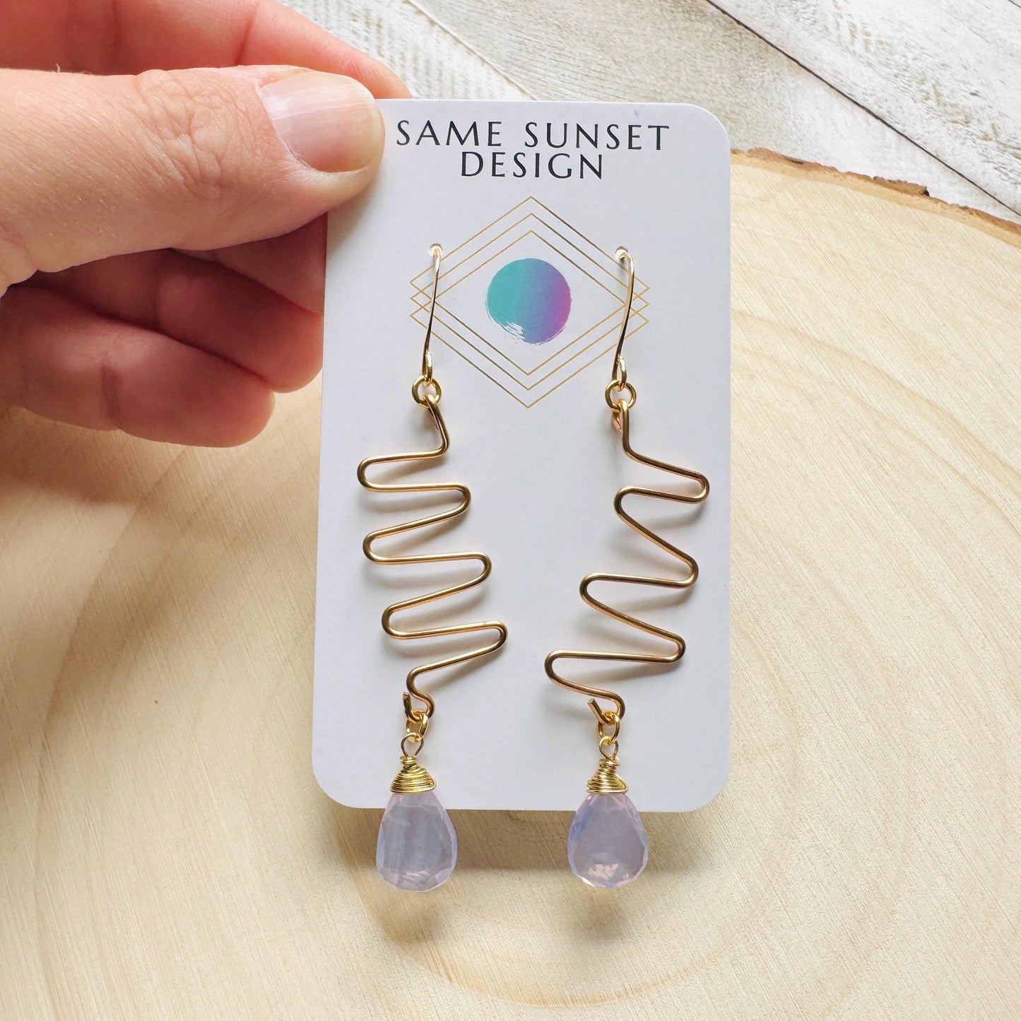 Amethyst Earrings Dangle, Purple Earrings, Gemstone Earrings, Art Deco Earrings, Boho Hippie Jewelry, Christmas Gifts for Aunt, Teacher Gift