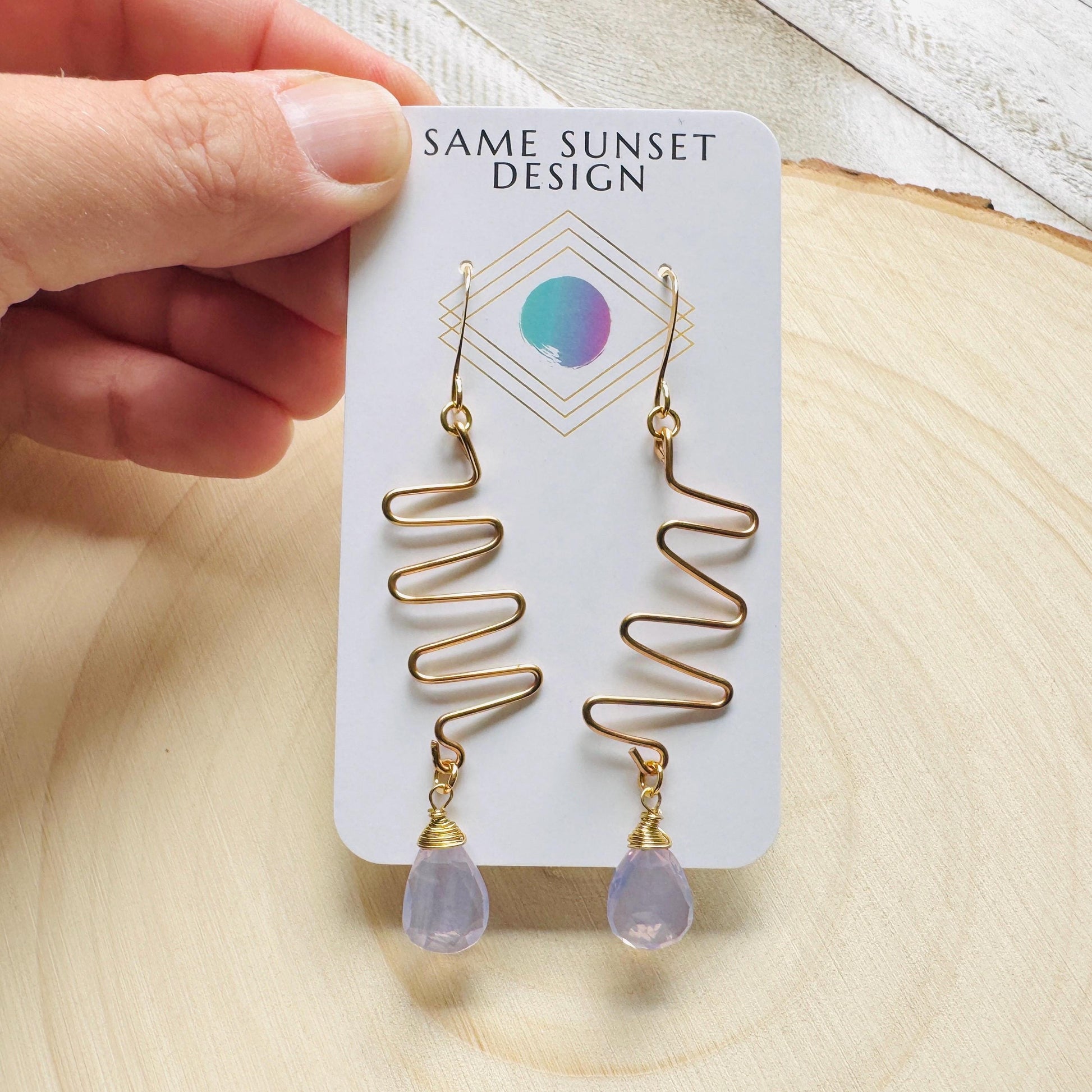 Amethyst Earrings Dangle, Purple Earrings, Gemstone Earrings, Art Deco Earrings, Boho Hippie Jewelry, Christmas Gifts for Aunt, Teacher Gift