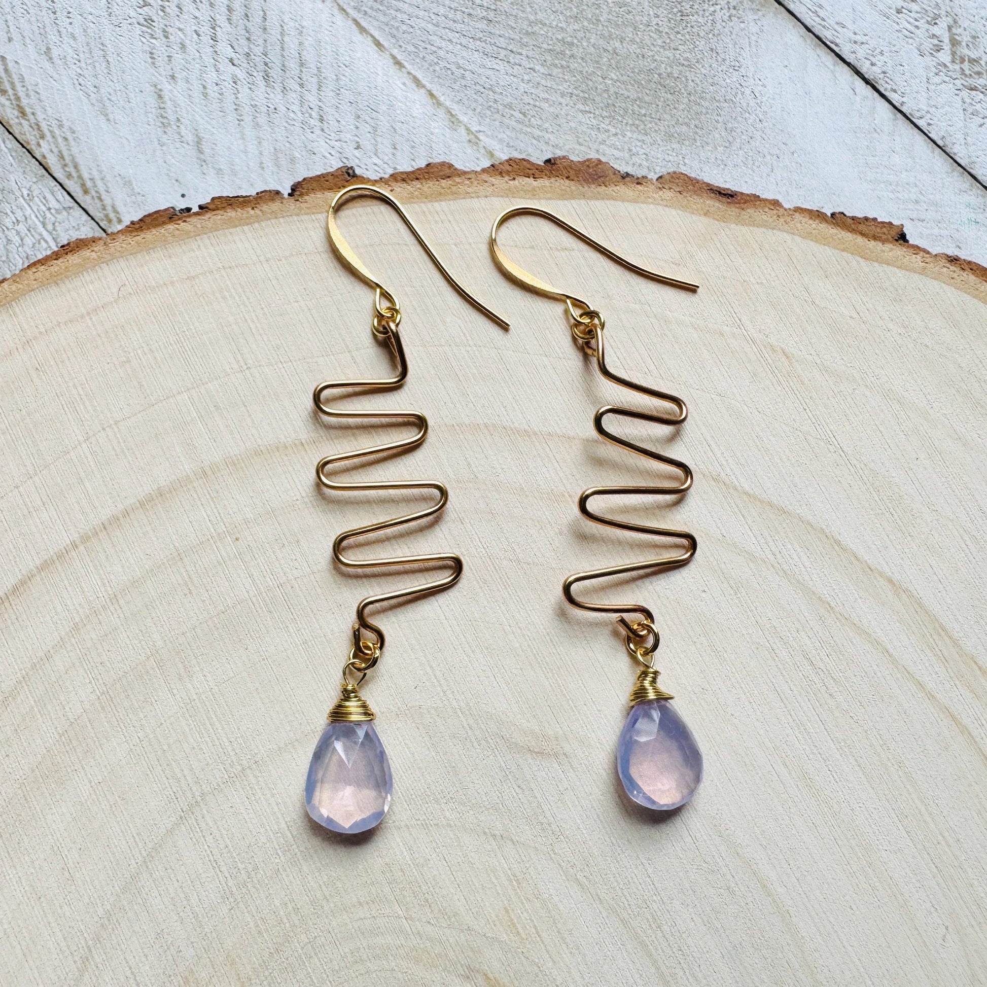 Amethyst Earrings Dangle, Purple Earrings, Gemstone Earrings, Art Deco Earrings, Boho Hippie Jewelry, Christmas Gifts for Aunt, Teacher Gift