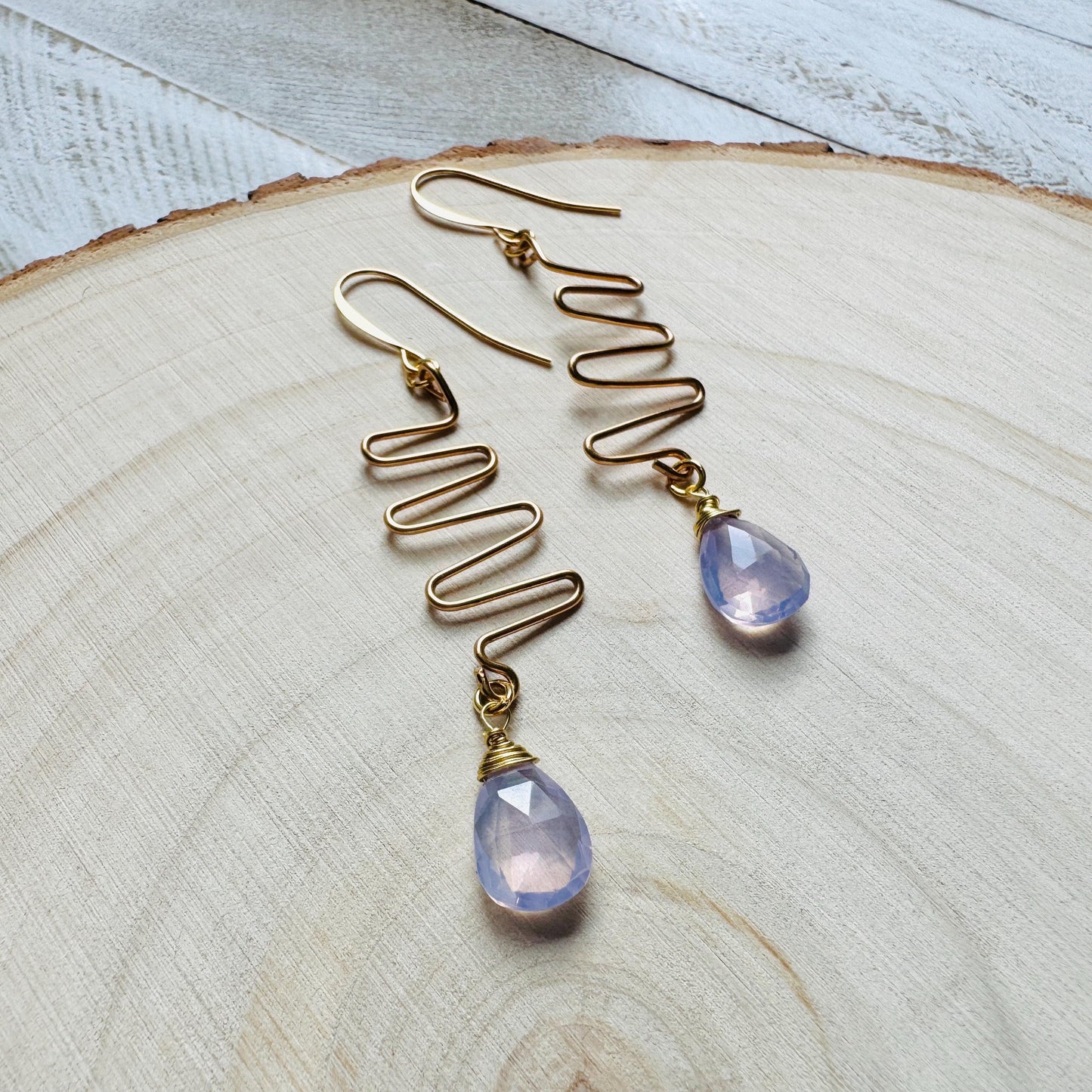 Amethyst Earrings Dangle, Purple Earrings, Gemstone Earrings, Art Deco Earrings, Boho Hippie Jewelry, Christmas Gifts for Aunt, Teacher Gift