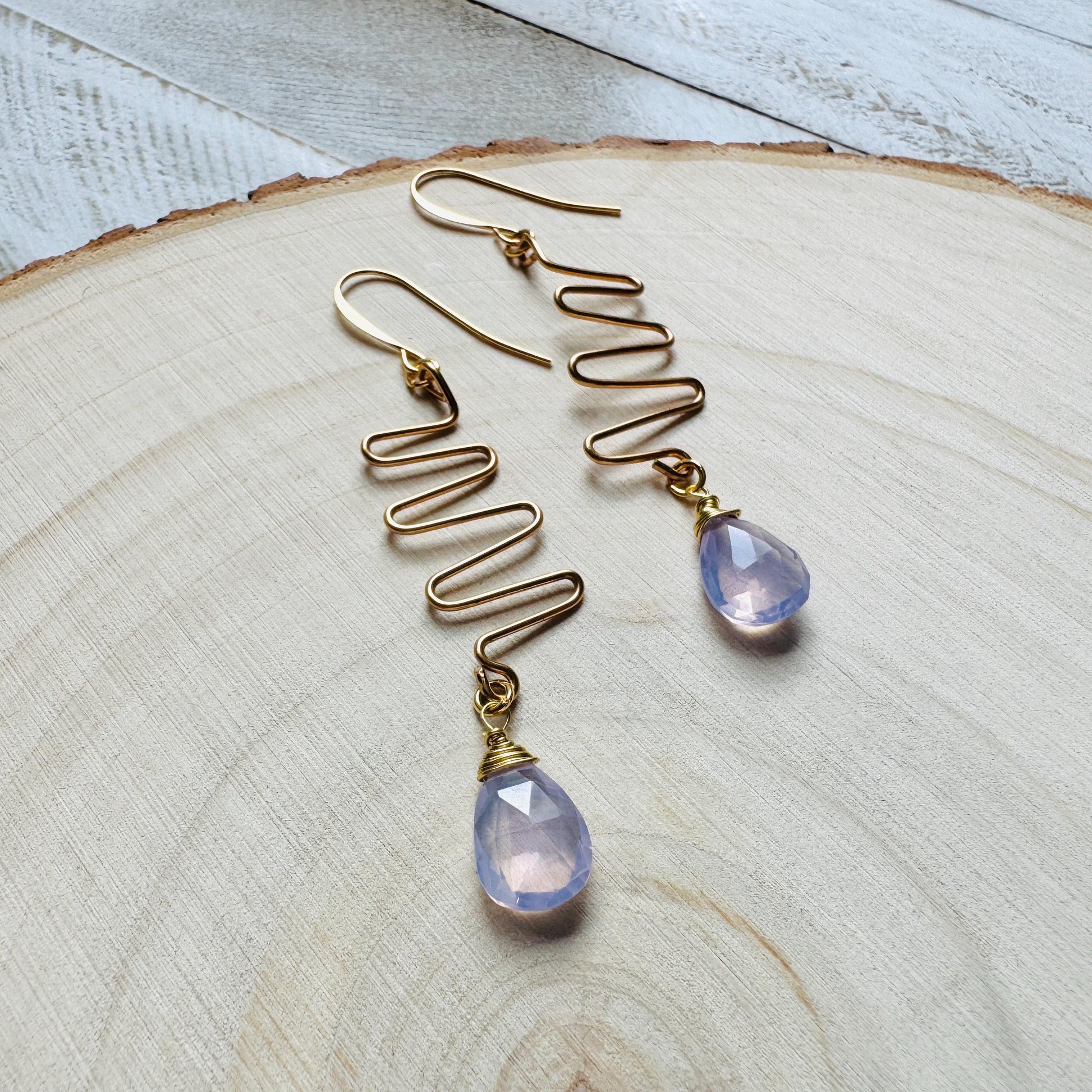 Amethyst Earrings Dangle, Purple Earrings, Gemstone Earrings, Art Deco Earrings, Boho Hippie Jewelry, Christmas Gifts for Aunt, Teacher Gift