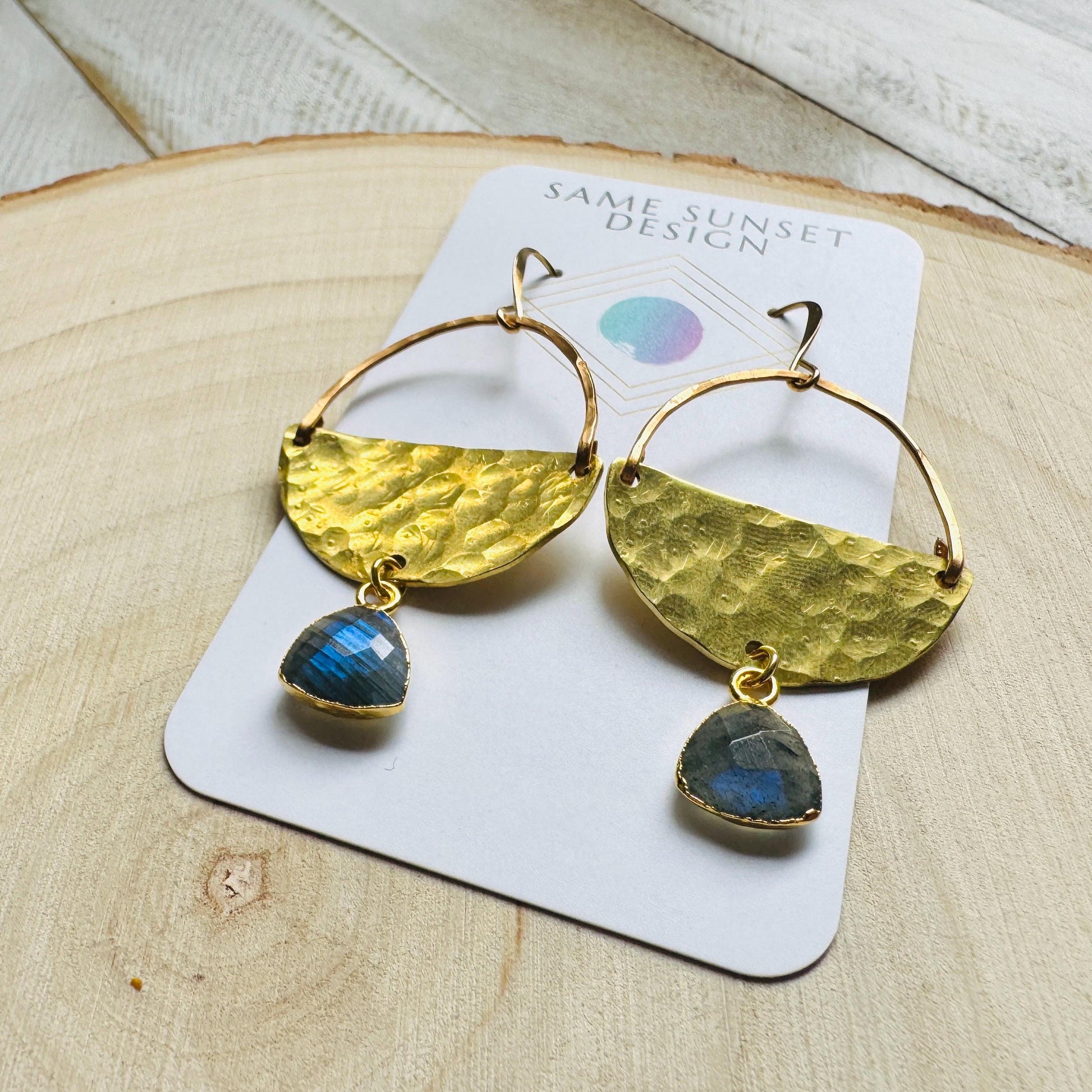 Labradorite Earrings, Boho Earrings Handmade, Bridesmaid Jewelry, Witchy Gifts for Women Aesthetic, Anniversary Gift for Girlfriend