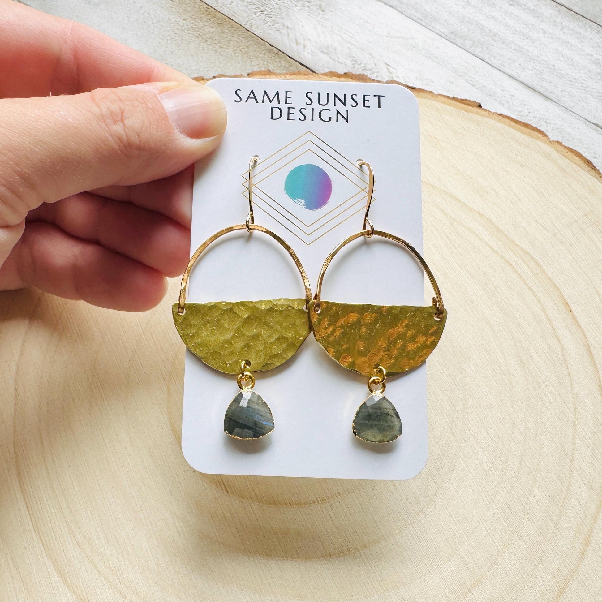 Labradorite Earrings, Boho Earrings Handmade, Bridesmaid Jewelry, Witchy Gifts for Women Aesthetic, Anniversary Gift for Girlfriend