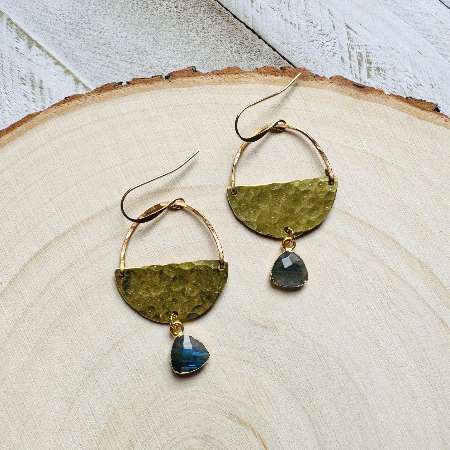 Labradorite Earrings, Boho Earrings Handmade, Bridesmaid Jewelry, Witchy Gifts for Women Aesthetic, Anniversary Gift for Girlfriend