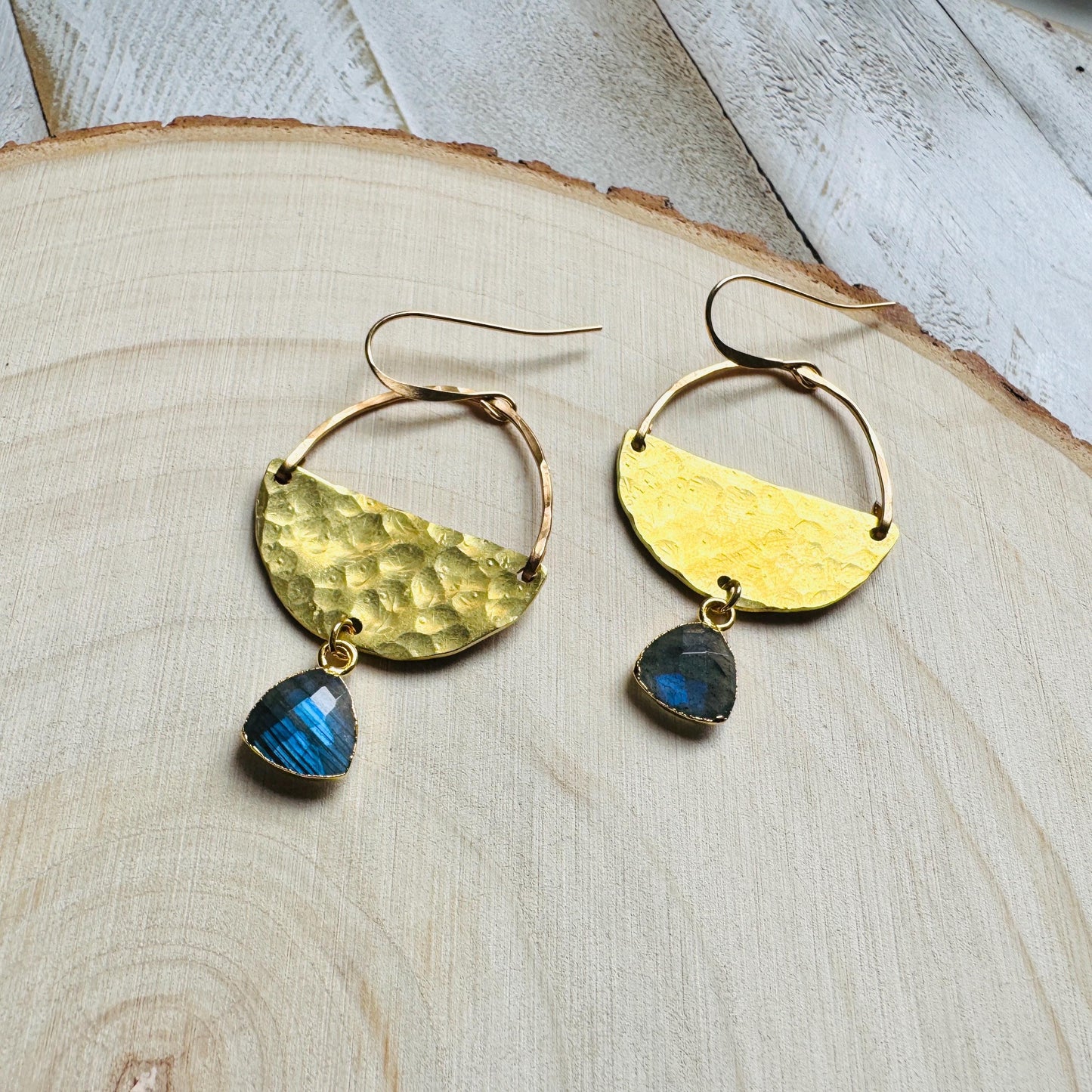 Labradorite Earrings, Boho Earrings Handmade, Bridesmaid Jewelry, Witchy Gifts for Women Aesthetic, Anniversary Gift for Girlfriend