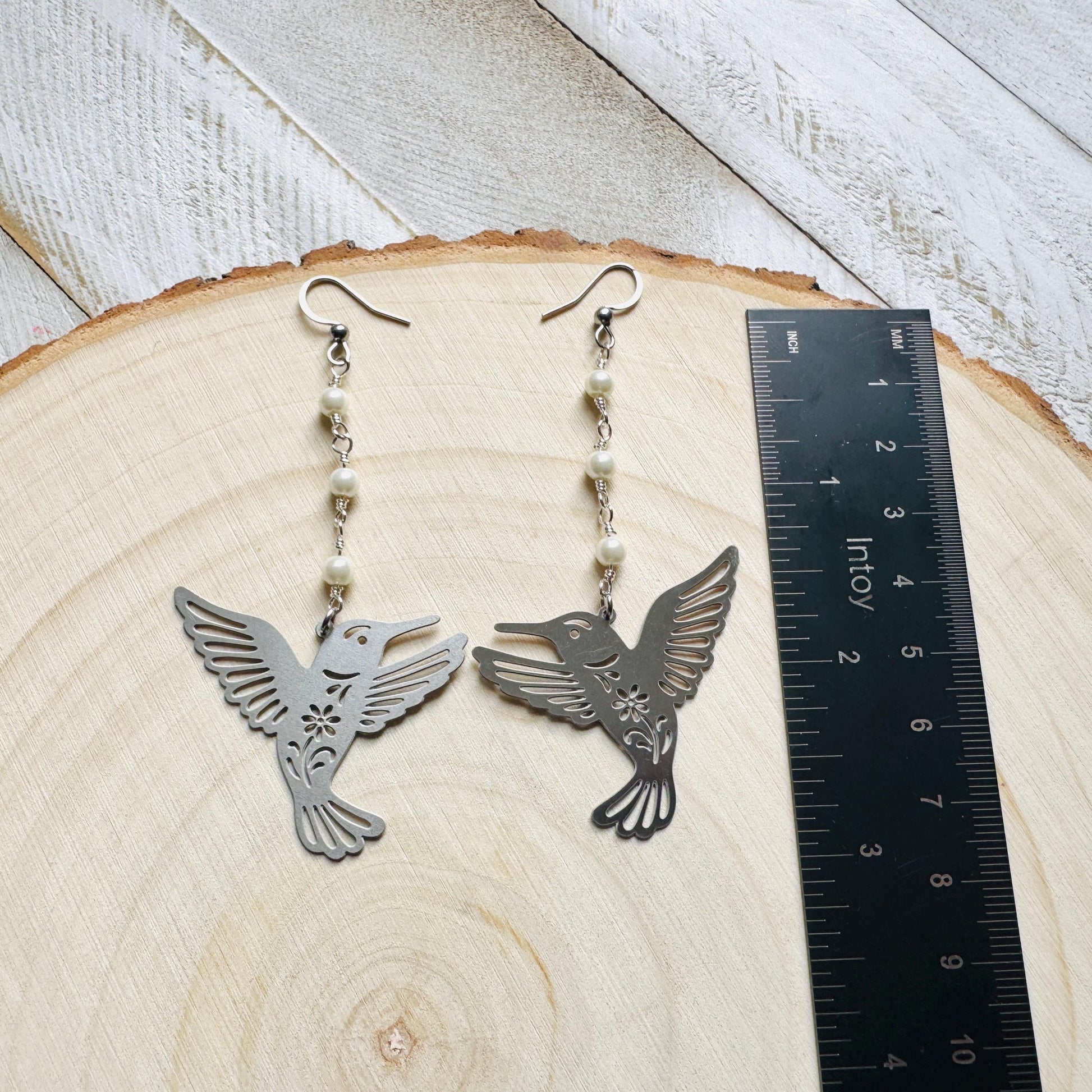 Hummingbird Earrings, Bird Earrings, Modern Chic Jewelry, Science Teacher Gift, Bridal Jewelry, Boho Chic Earrings, Friend Gifts for Women