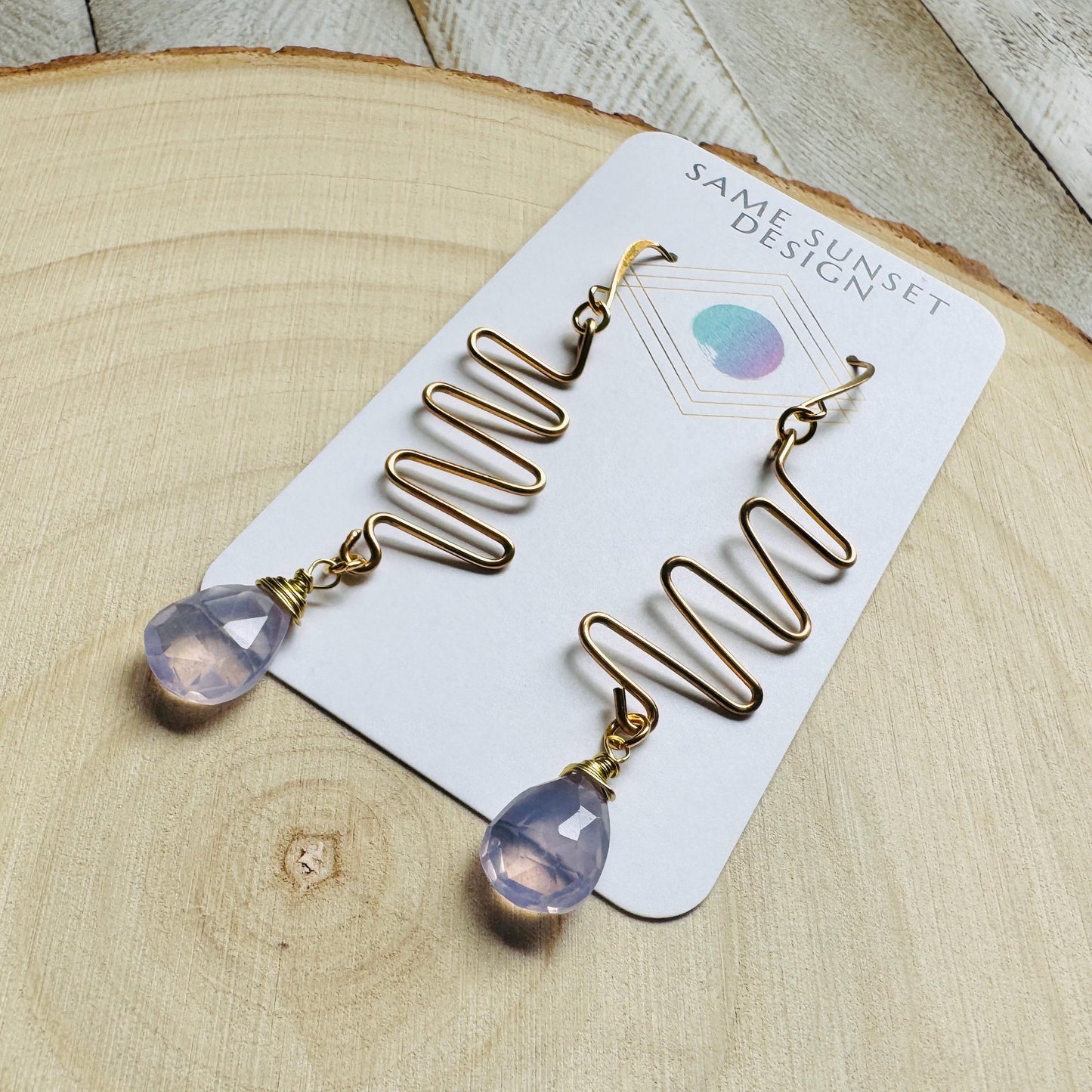 Amethyst Earrings Dangle, Purple Earrings, Gemstone Earrings, Art Deco Earrings, Boho Hippie Jewelry, Christmas Gifts for Aunt, Teacher Gift