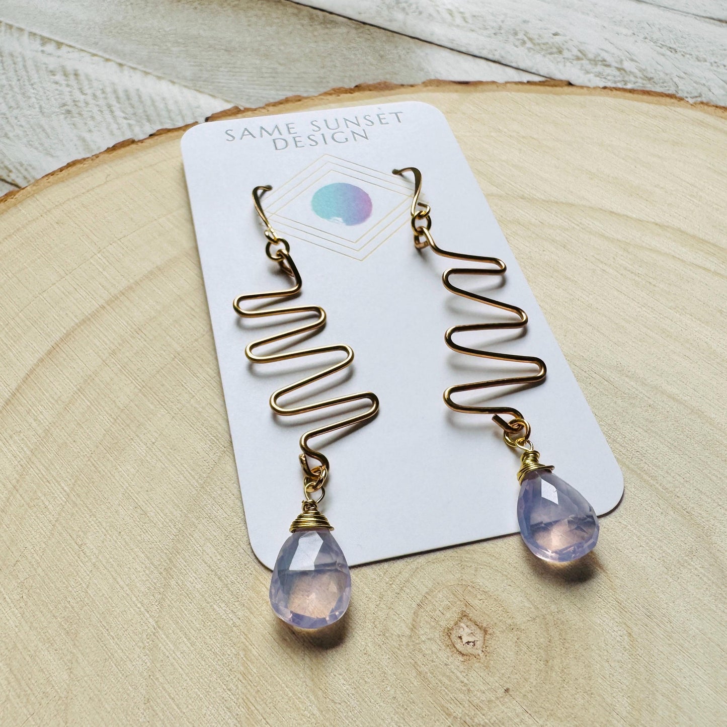 Amethyst Earrings Dangle, Purple Earrings, Gemstone Earrings, Art Deco Earrings, Boho Hippie Jewelry, Christmas Gifts for Aunt, Teacher Gift