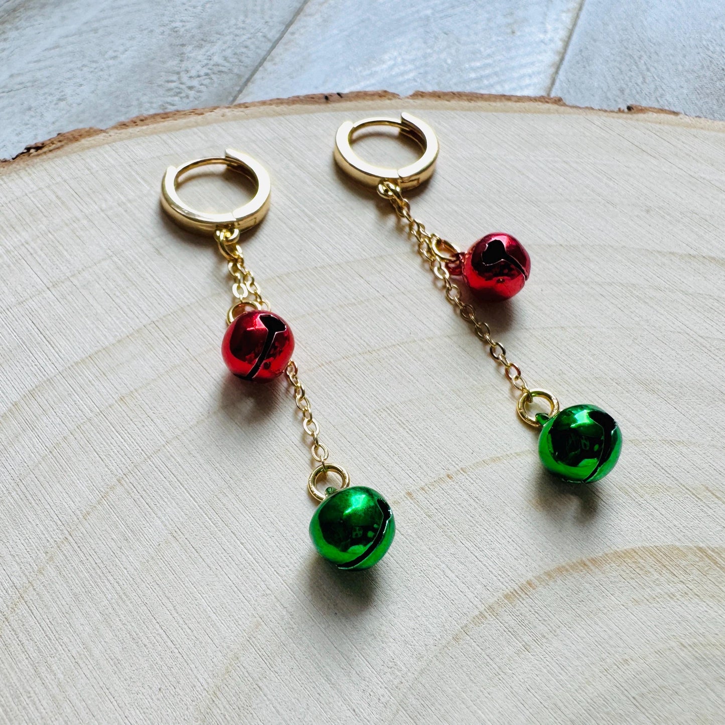 Bell Earrings, Christmas Earrings, Huggie Hoops, Holiday Earrings Dangle, Best Christmas Gifts for Women, Coquette Gifts for Girls, Boho