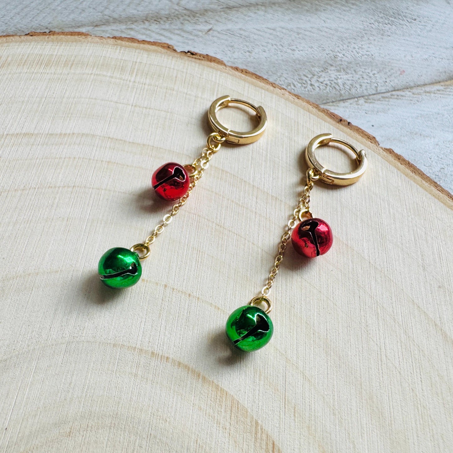 Bell Earrings, Christmas Earrings, Huggie Hoops, Holiday Earrings Dangle, Best Christmas Gifts for Women, Coquette Gifts for Girls, Boho