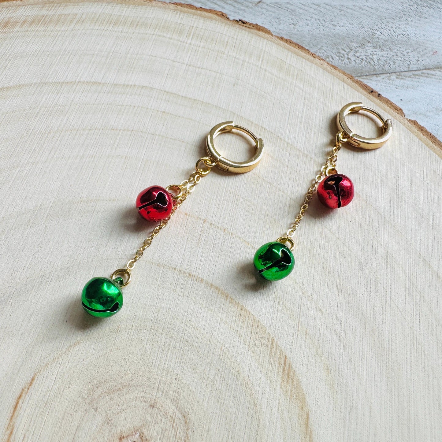 Bell Earrings, Christmas Earrings, Huggie Hoops, Holiday Earrings Dangle, Best Christmas Gifts for Women, Coquette Gifts for Girls, Boho