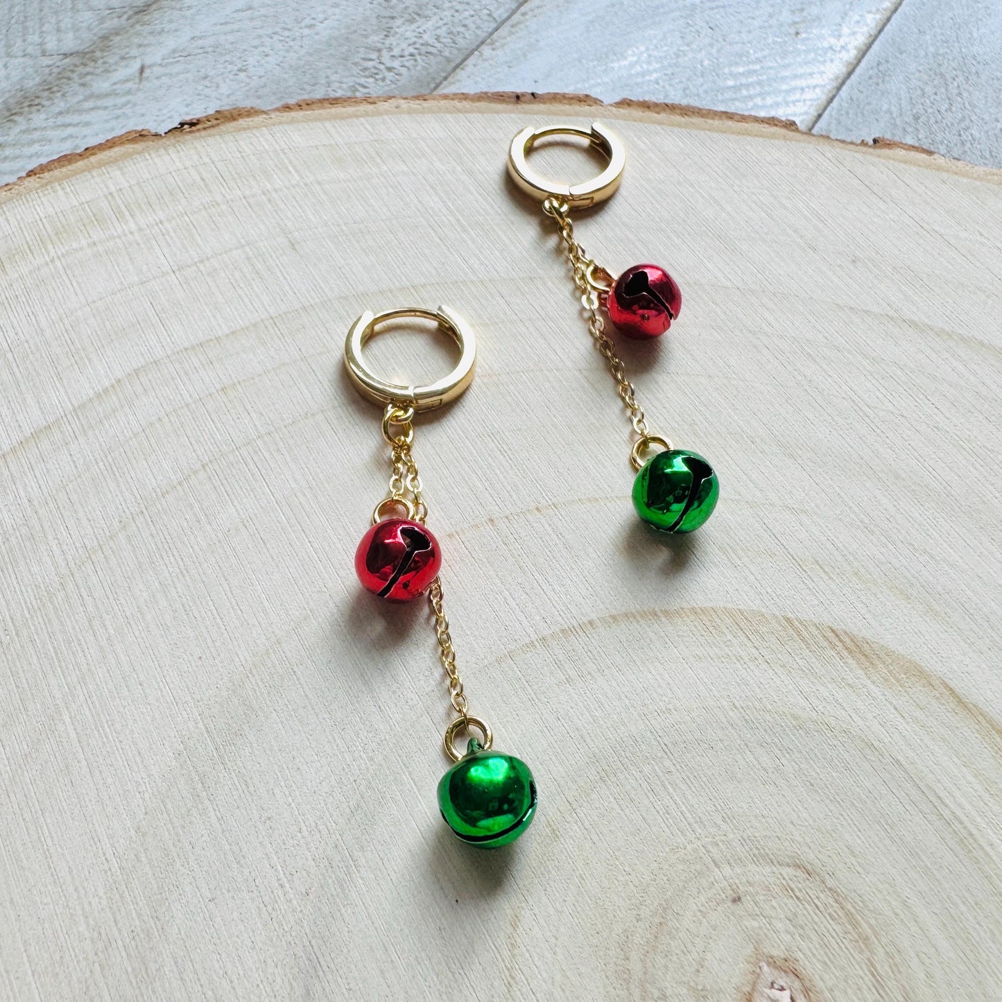Bell Earrings, Christmas Earrings, Huggie Hoops, Holiday Earrings Dangle, Best Christmas Gifts for Women, Coquette Gifts for Girls, Boho