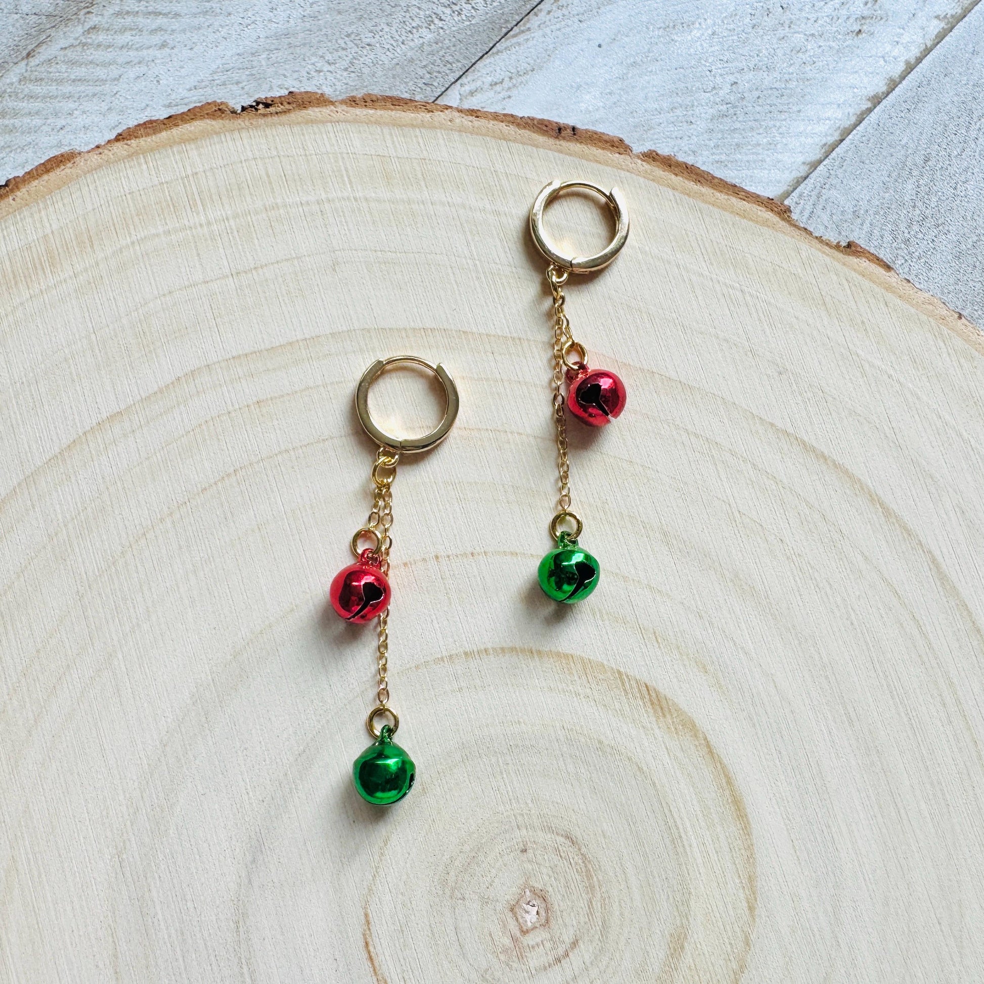 Bell Earrings, Christmas Earrings, Huggie Hoops, Holiday Earrings Dangle, Best Christmas Gifts for Women, Coquette Gifts for Girls, Boho