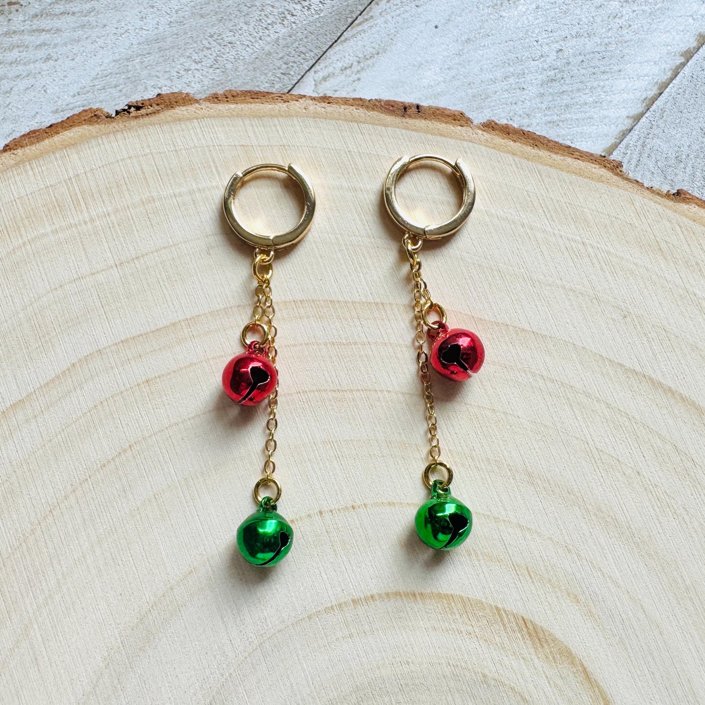 Bell Earrings, Christmas Earrings, Huggie Hoops, Holiday Earrings Dangle, Best Christmas Gifts for Women, Coquette Gifts for Girls, Boho