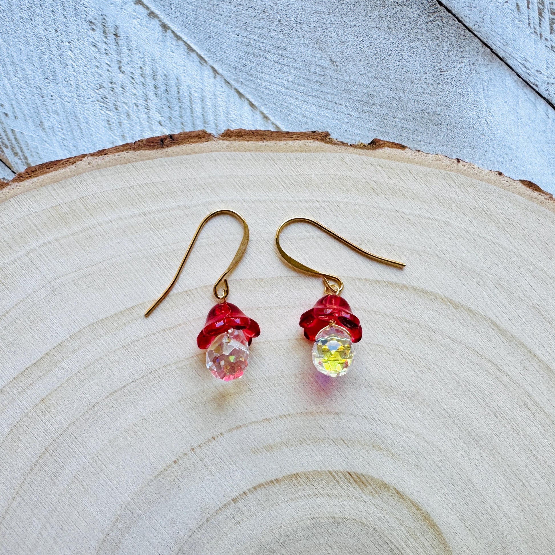 Mushroom Earrings, Witchy Earrings, Cottagecore Jewelry, Tween Jewelry, Coquette Jewelry, Unique Gifts for Women Who Have Everything