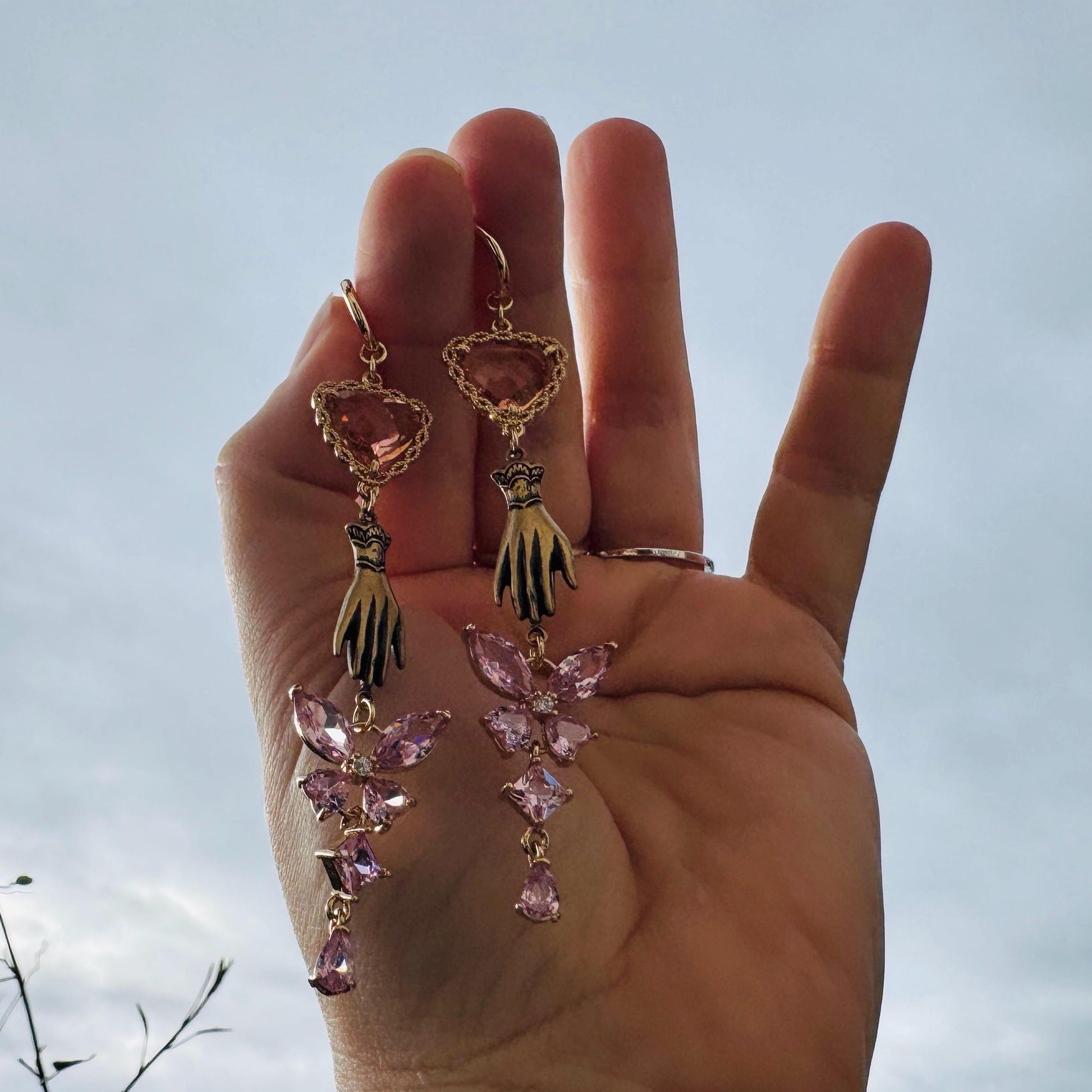 Heart Earrings Gold, Butterfly Earrings, Boho Hippie Jewely, Huggie Hoops, Coquette Jewelry, Galentine’s Gift for Friends, Whimsical Gifts