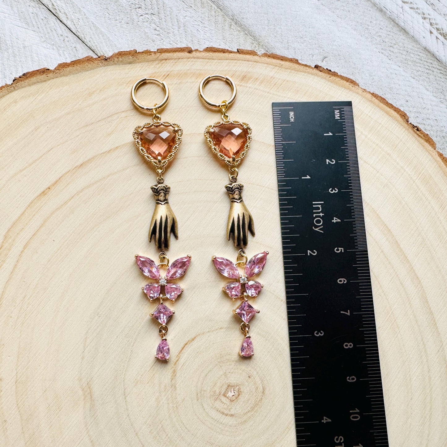 Heart Earrings Gold, Butterfly Earrings, Boho Hippie Jewely, Huggie Hoops, Coquette Jewelry, Galentine’s Gift for Friends, Whimsical Gifts