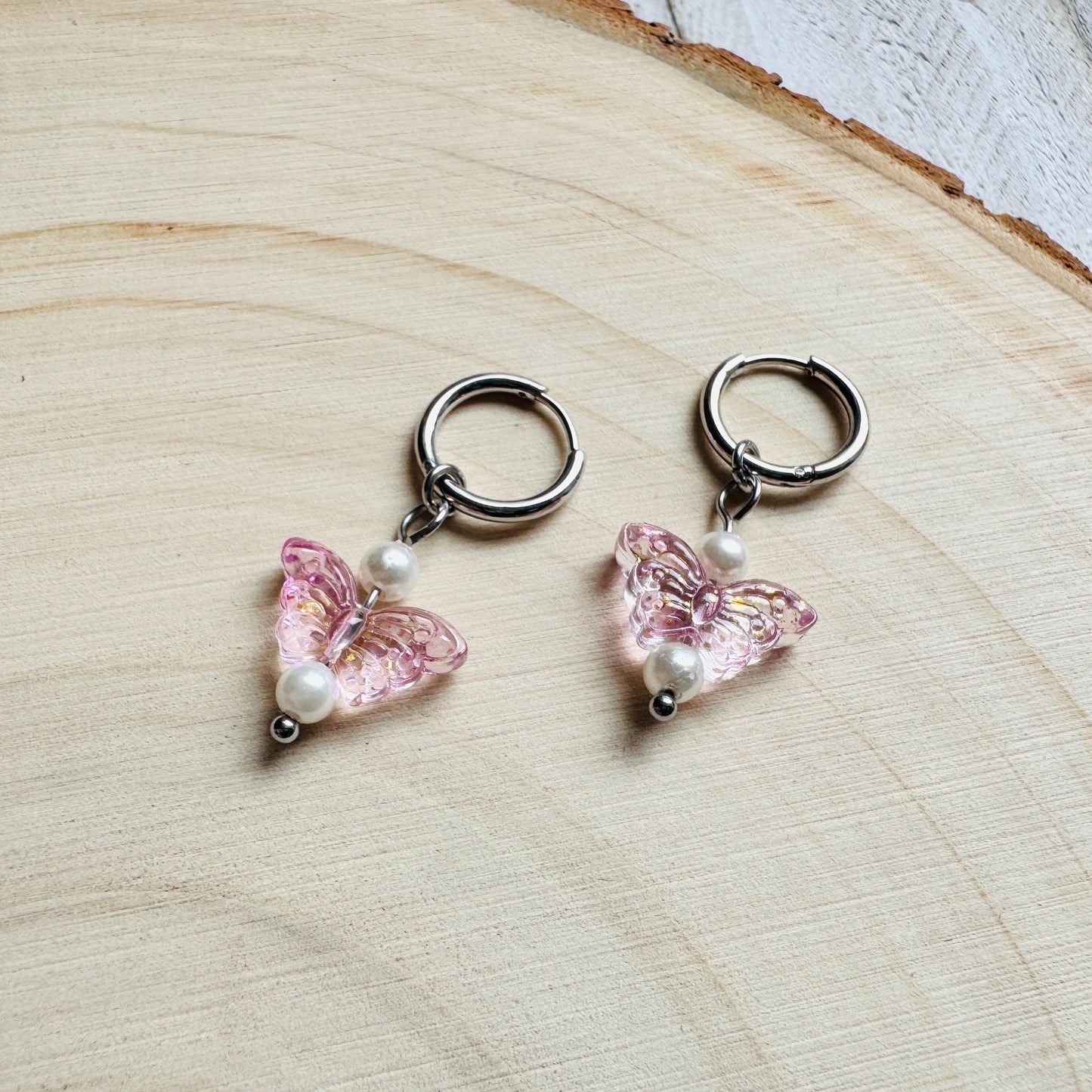 Butterfly Earrings, Boho Hippie Jewely, Huggie Hoops, Coquette Earrings Dangle, Galentine’s Gift for Friends, Friend Gifts for Birthday