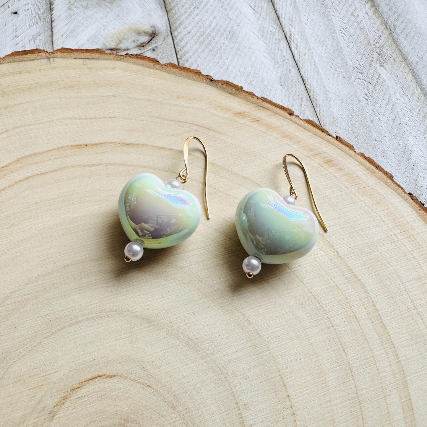 Heart Earrings, Boho Hippie Jewelry, Coquette Earrings Dangle, Pastel Goth, Galentine’s Gift for Friends, Valentines Gift for Her Jewelry